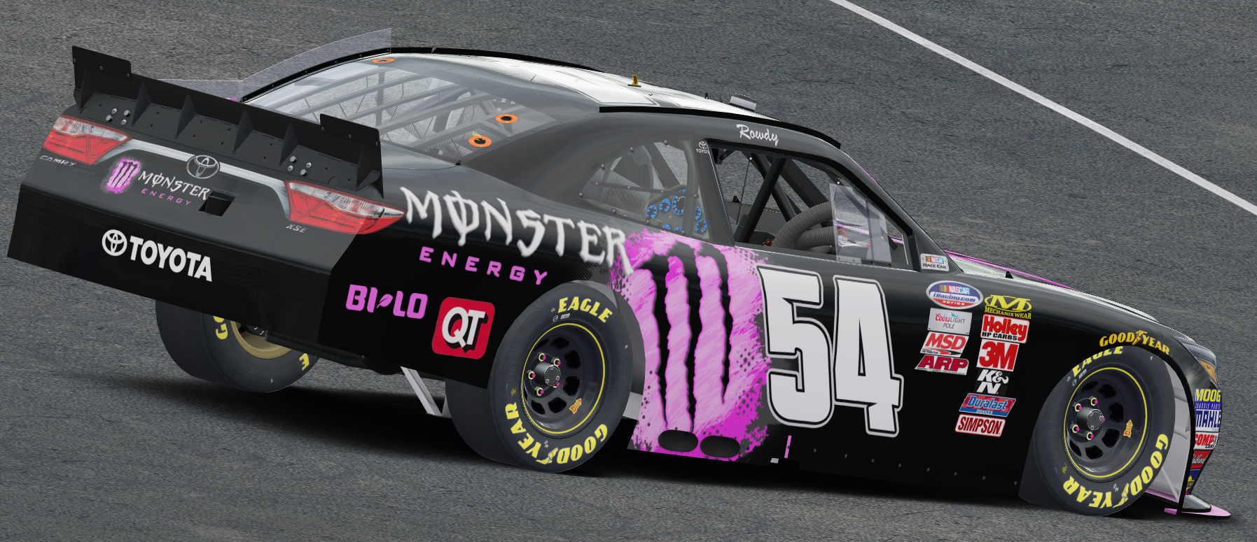 Kyle Busch Monster Energy Project Pink by Preston Pardus Trading Paints