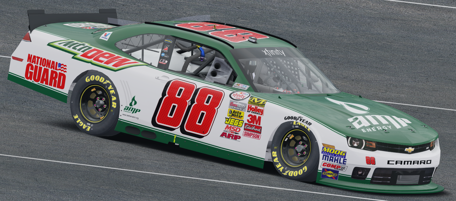 2011 Dale Earnhardt Jr AMP Energy Camaro by Preston Pardus Trading Paints