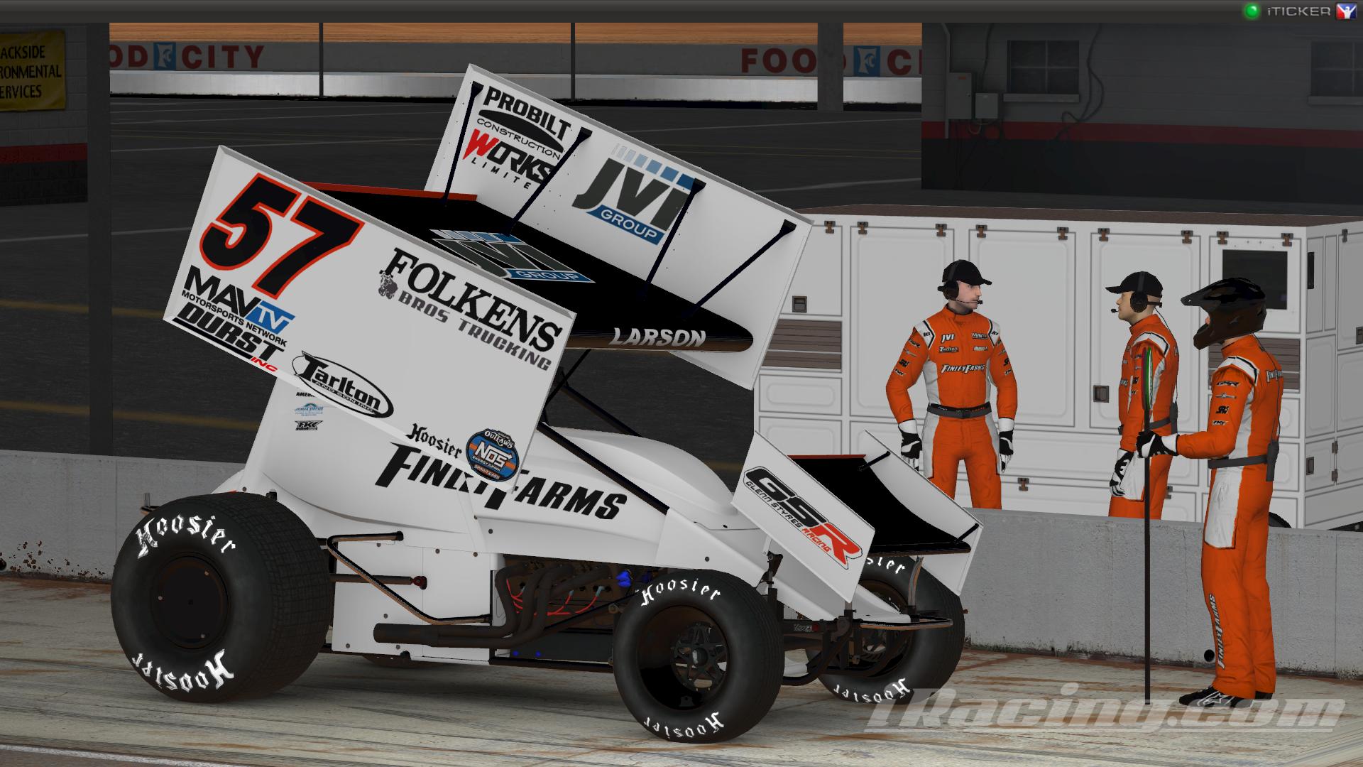 Kyle Larson 57 Finley Farms 2021 by Ryan Broderick Trading Paints