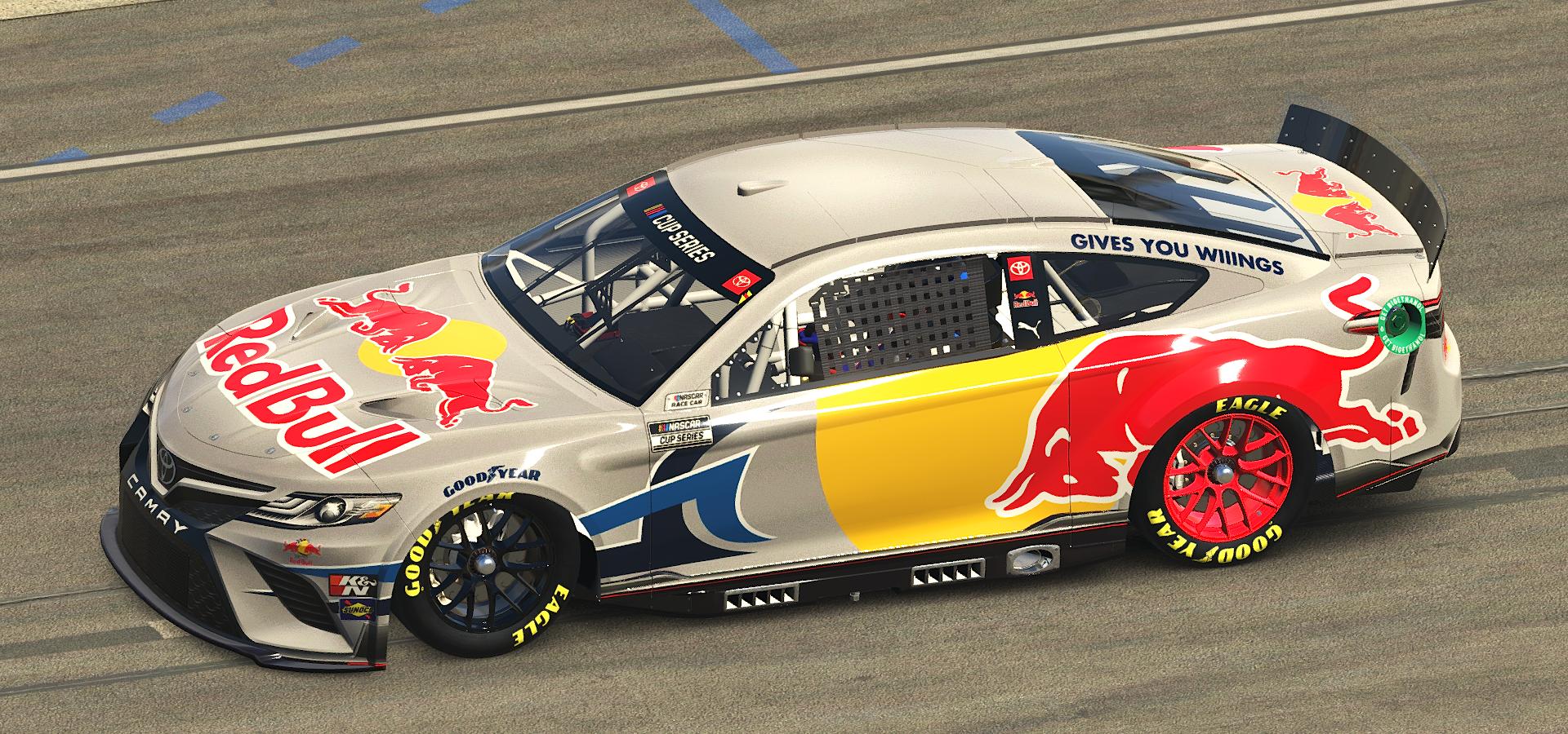 Red Bull NASCAR NextGen Toyota Camry Silver by Matthew Wood Trading