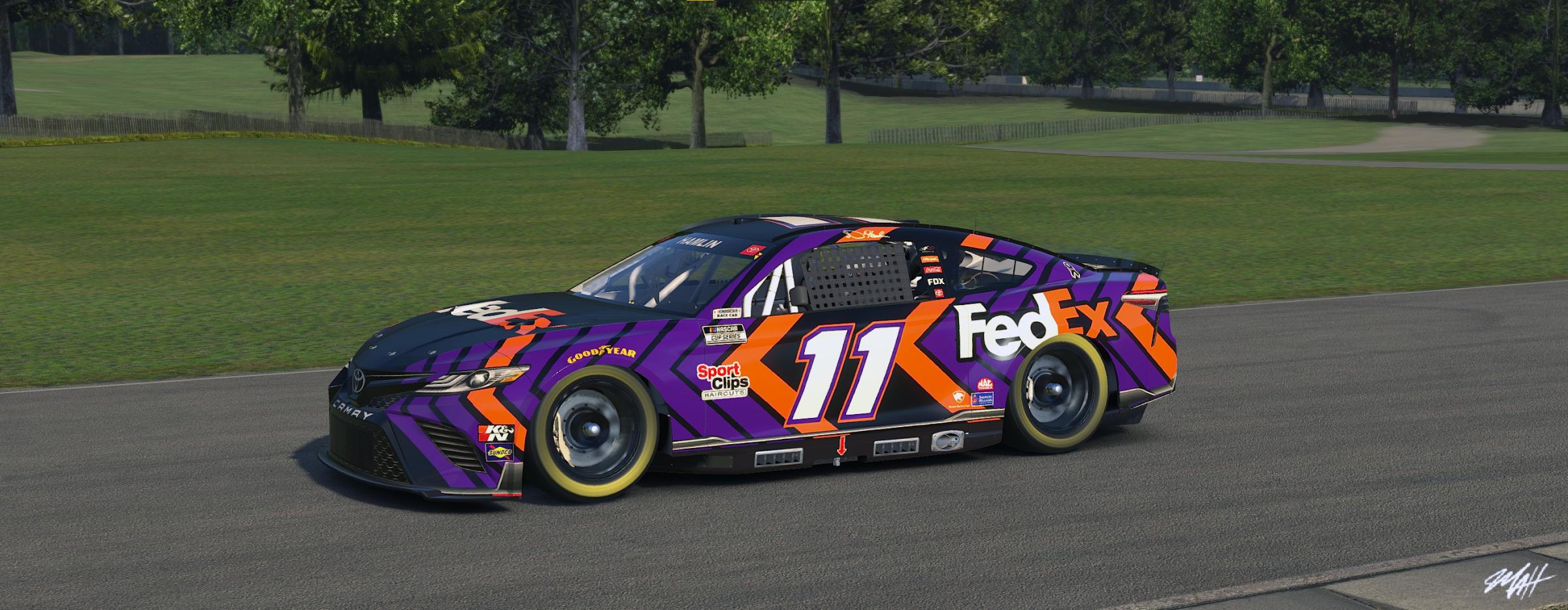 Denny Hamlin FedEx concept Next Gen Camry no number by Matthew A Tomelleri Trading Paints