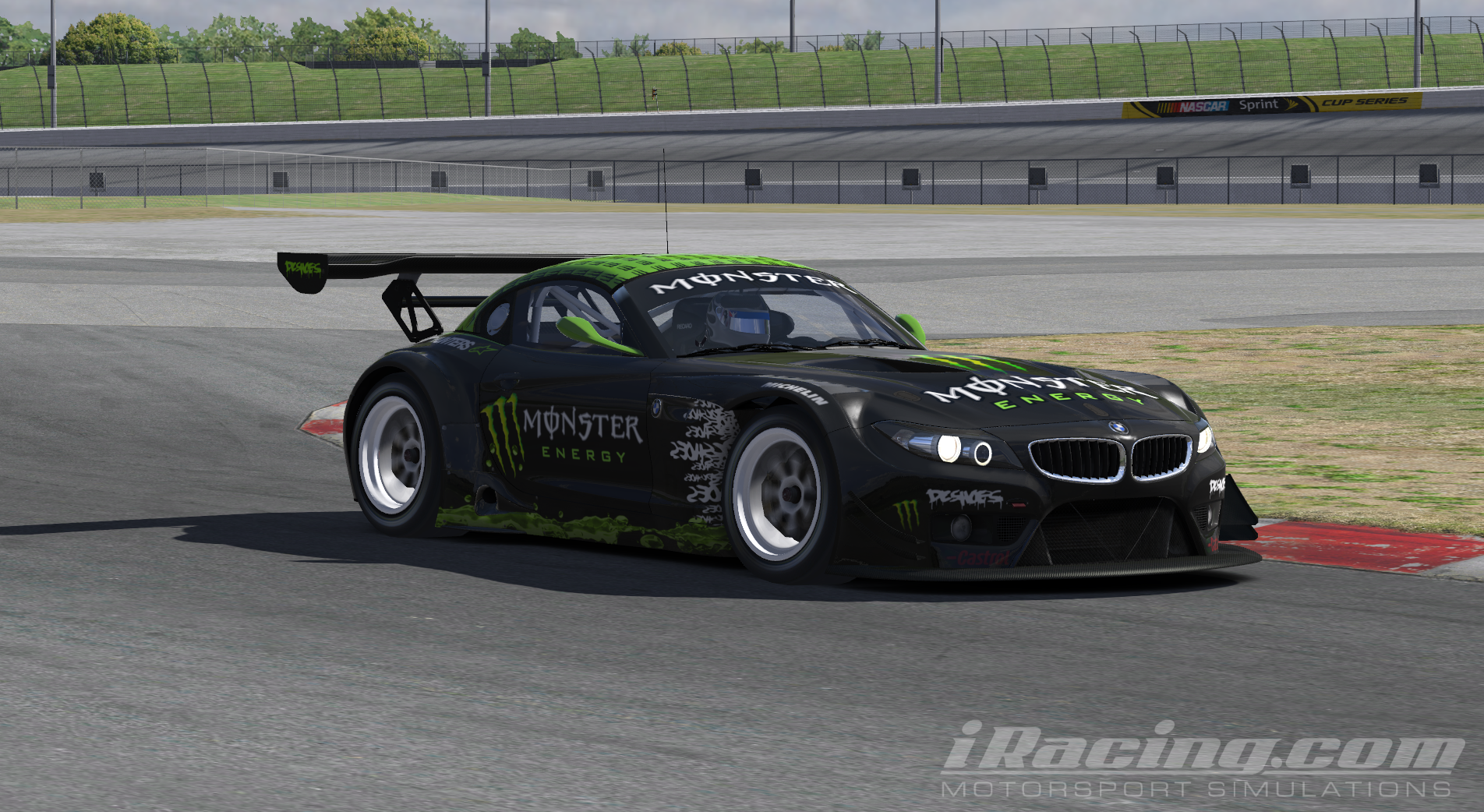BMW Z4 Monster Energy Drink Paint by Matt Ballard Trading Paints