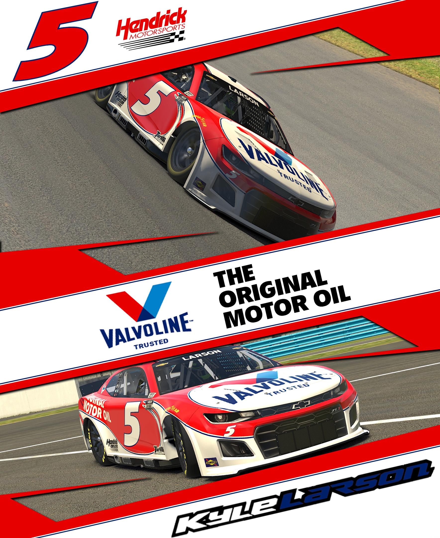 Kyle Larson - Valvoline Concept by Stephen Black - Trading Paints