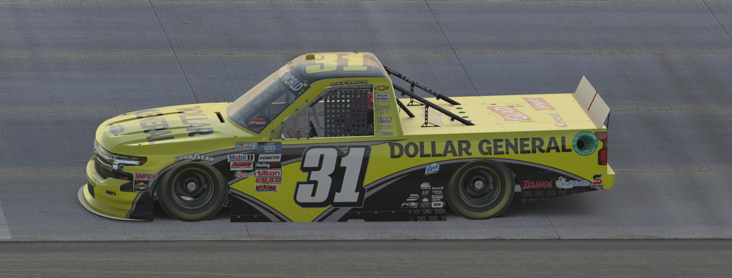 2011 James Buescher Dollar General Truck by Justin Faulkner Trading