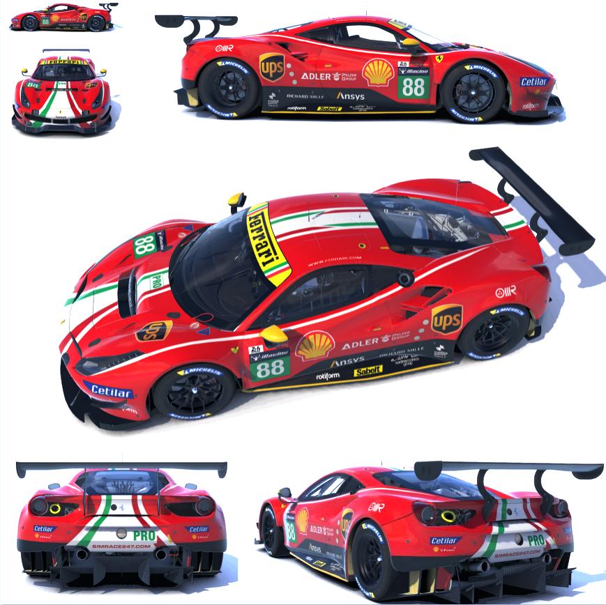 Preview of 2021 Le Mans AF Corse Ferrari Real Red by Paul V.
