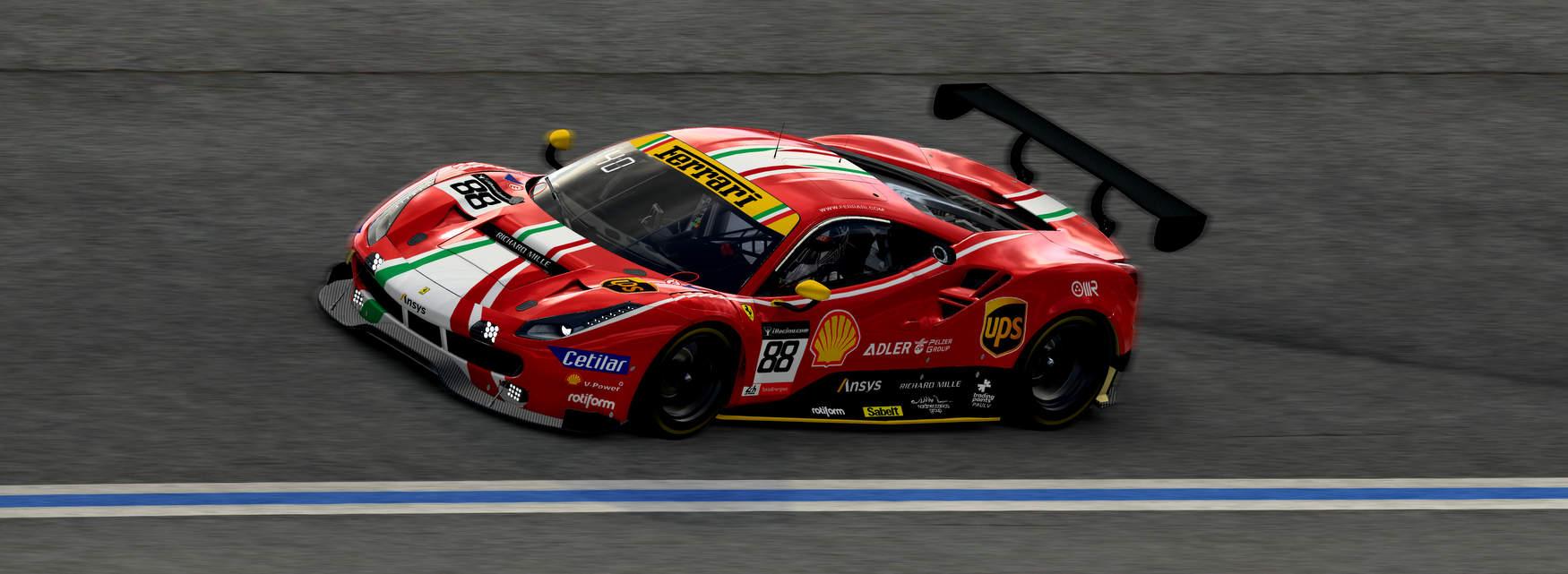 Preview of 2021 Le Mans AF Corse Ferrari 488 Real Red by Paul V.