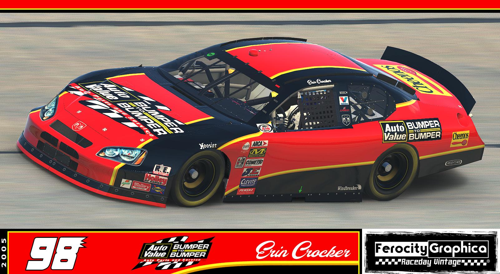 2005 98 Erin Crocker Auto Value Bumper To Bumper Dodge (V2) ARCA (No