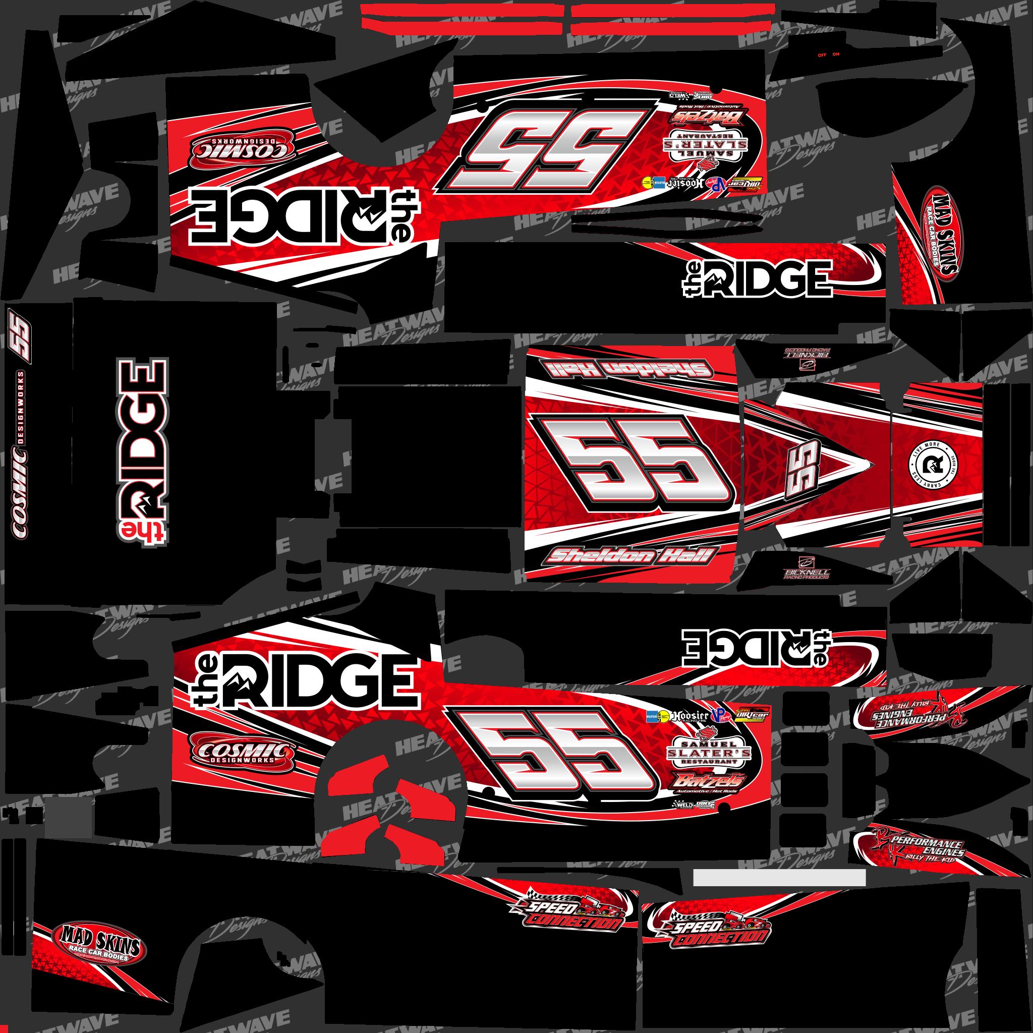 The Ridge Company Dirt Big Block Modified by Sheldon H. Trading Paints