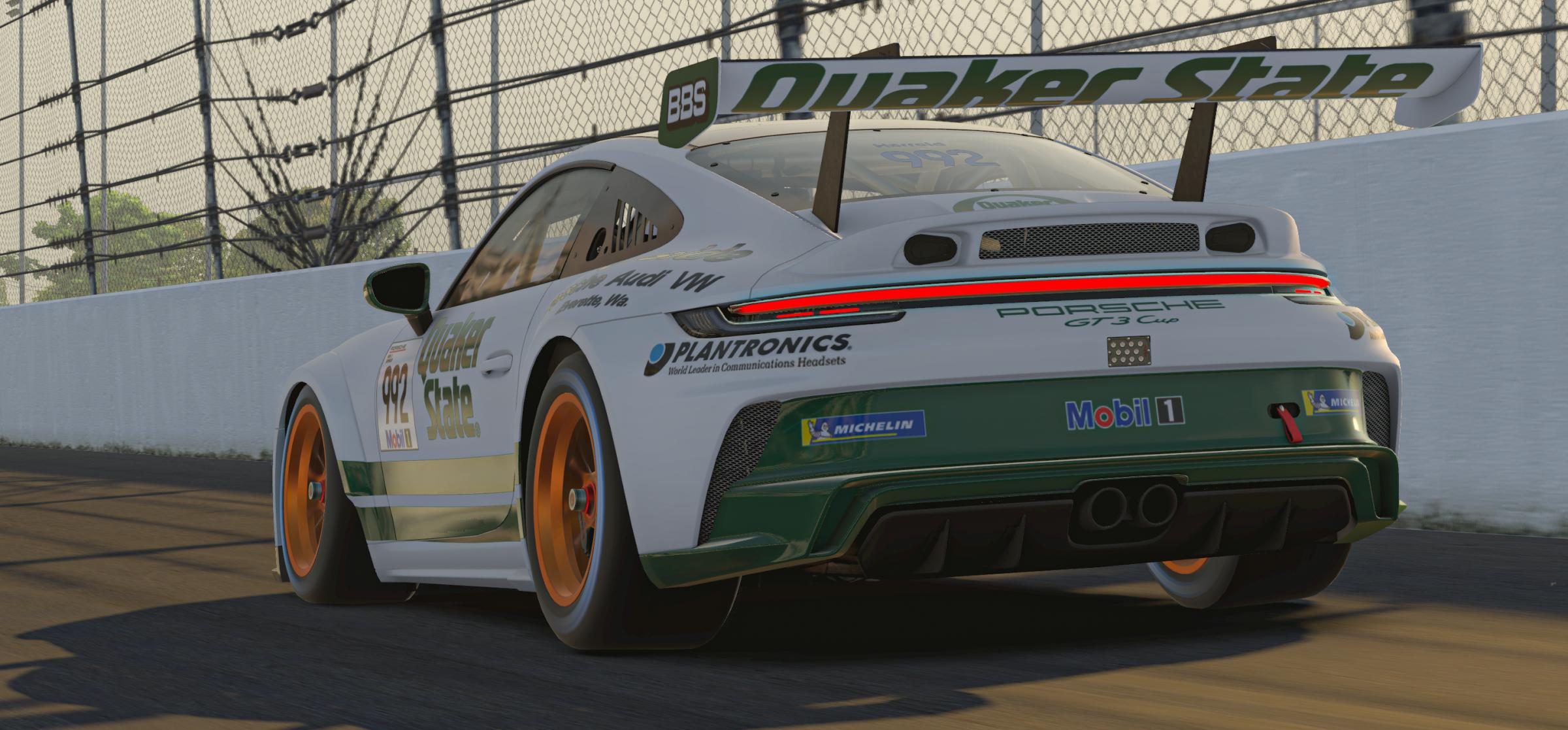 QUAKER STATE Porsche 992 Cup by Corey H. Trading Paints