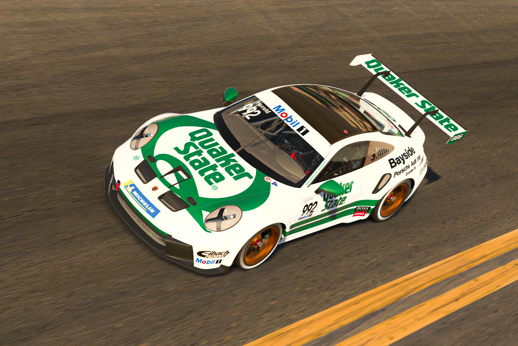 QUAKER STATE Porsche 992 Cup by Corey H. Trading Paints