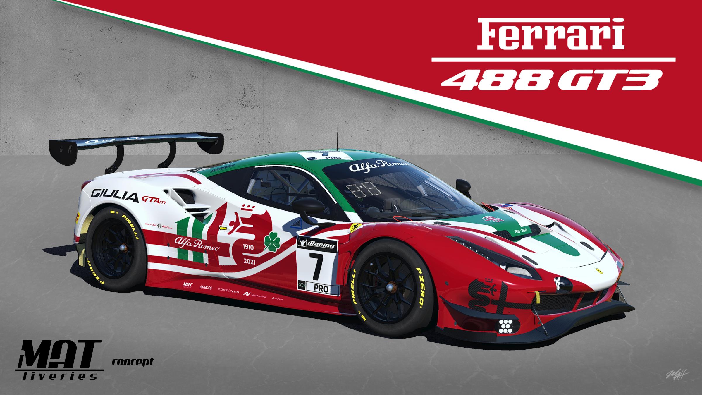 Preview of Alfa Romeo 111th Anniversary 488 GT3 Evo by Matthew A Tomelleri