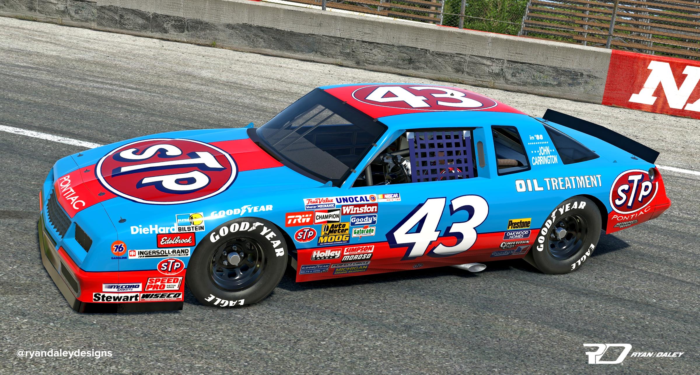 1987 #43 Richard Petty STP No Numbers by Ryan Daley - Trading Paints