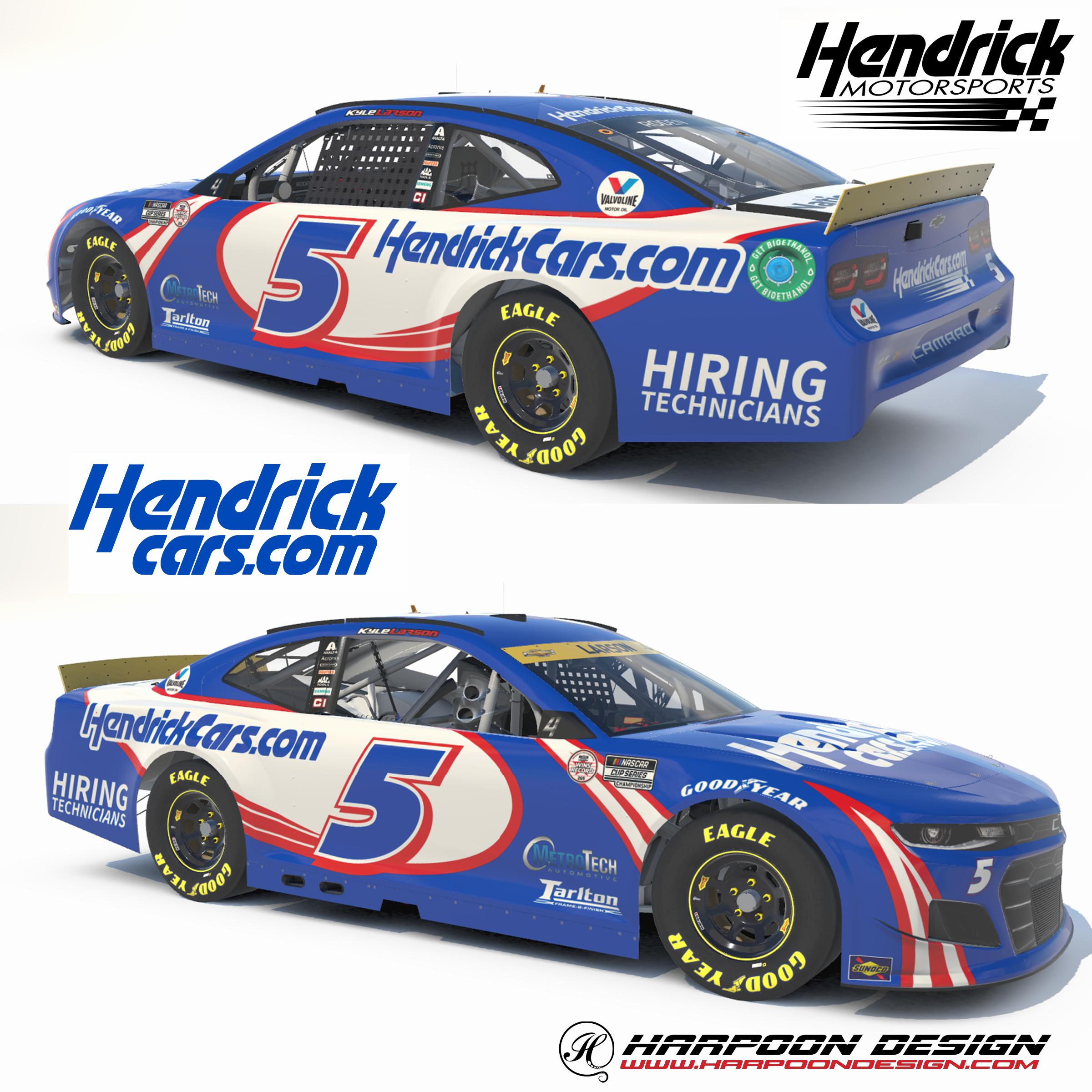 2021 Kyle Larson Hendrick Cars Round of 4 by Brantley Roden Trading Paints