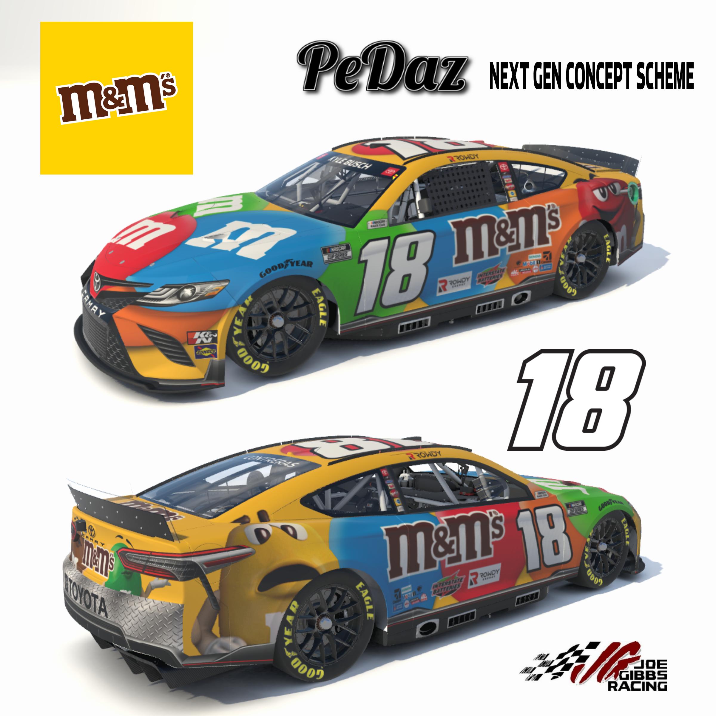 2022 Kyle Busch M&Ms Camry Concept 2 by Aledam Contreras Trading Paints