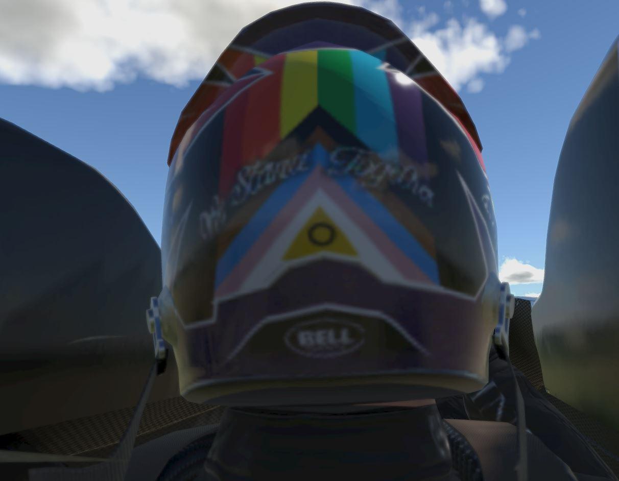 Preview of Lewis Hamilton PRIDE - Love Is Love - 44 Mercedes Petronas Helmet by Jacob W C.