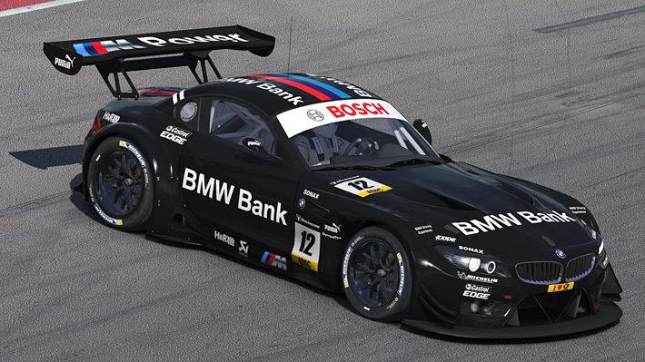 BMW Bank M Power Z4 GT3 by Matthew Nethercote - Trading Paints