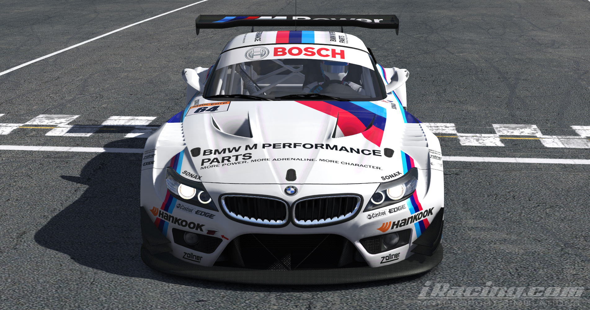 Bmw Performance Parts White Bmw Z4 Gt3 By Juan Diego Sanchez