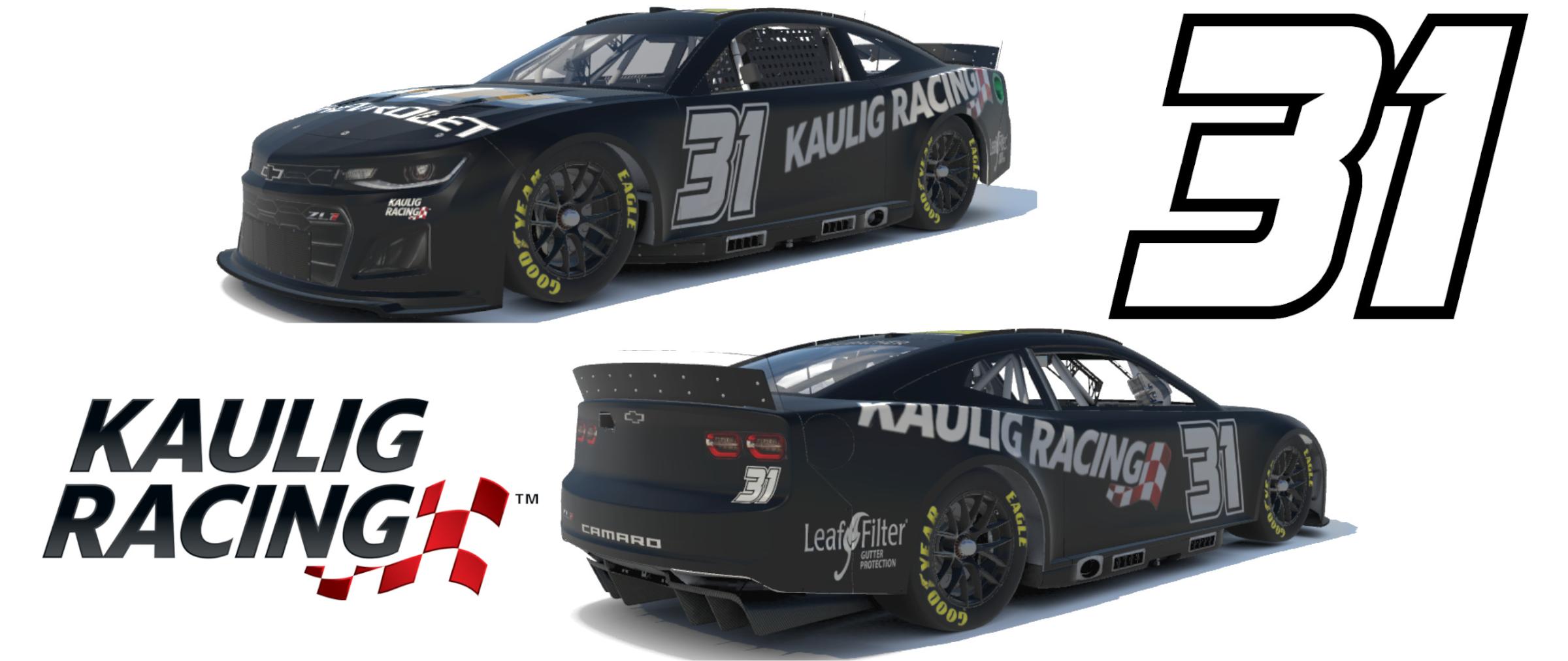 Kaulig Racing’s 31 test car by Benjamin W. Rogers Trading Paints