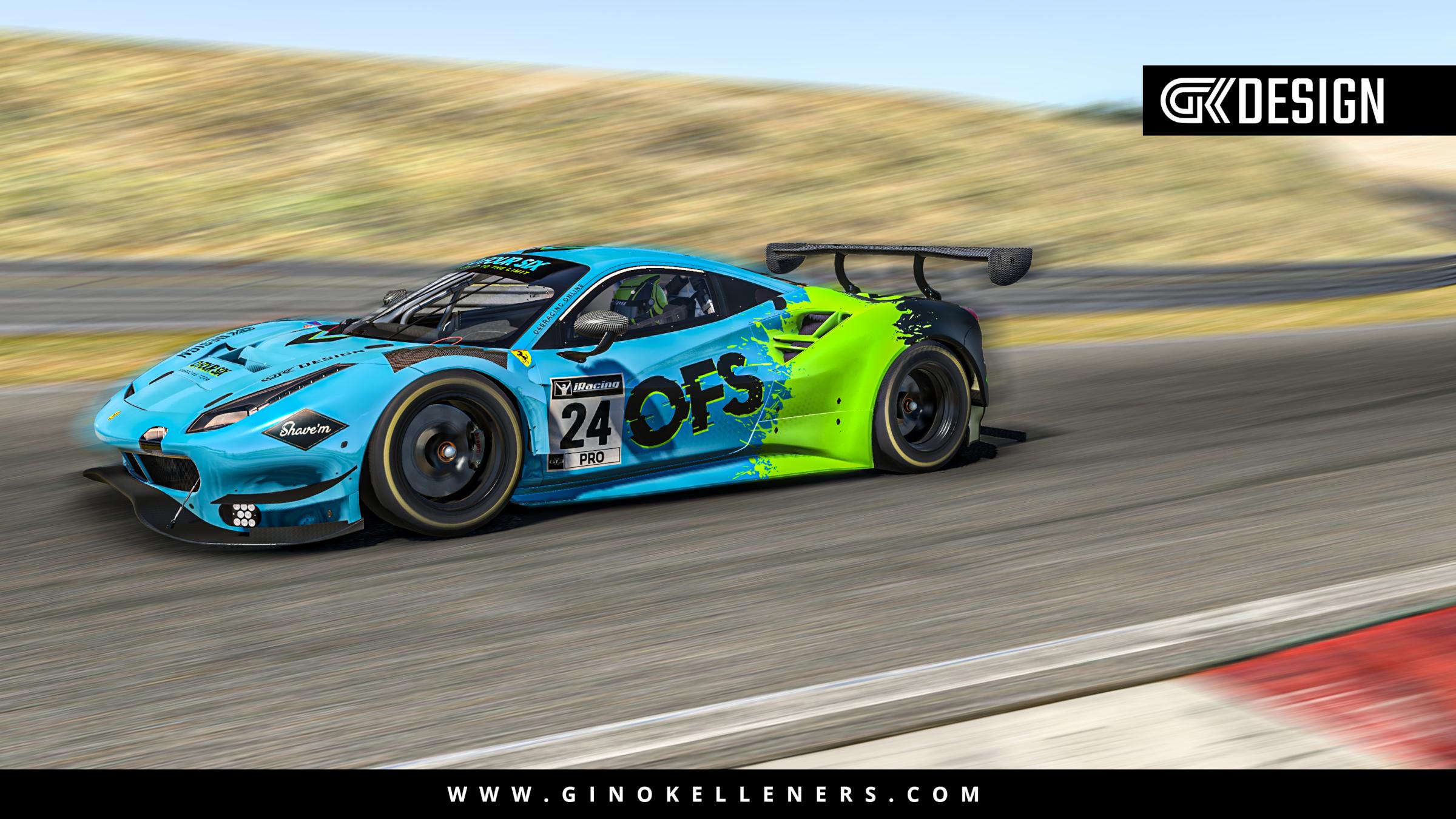 Preview of O Four Six 2022 Livery - Ferrari 488 GT3 by Gino Kelleners