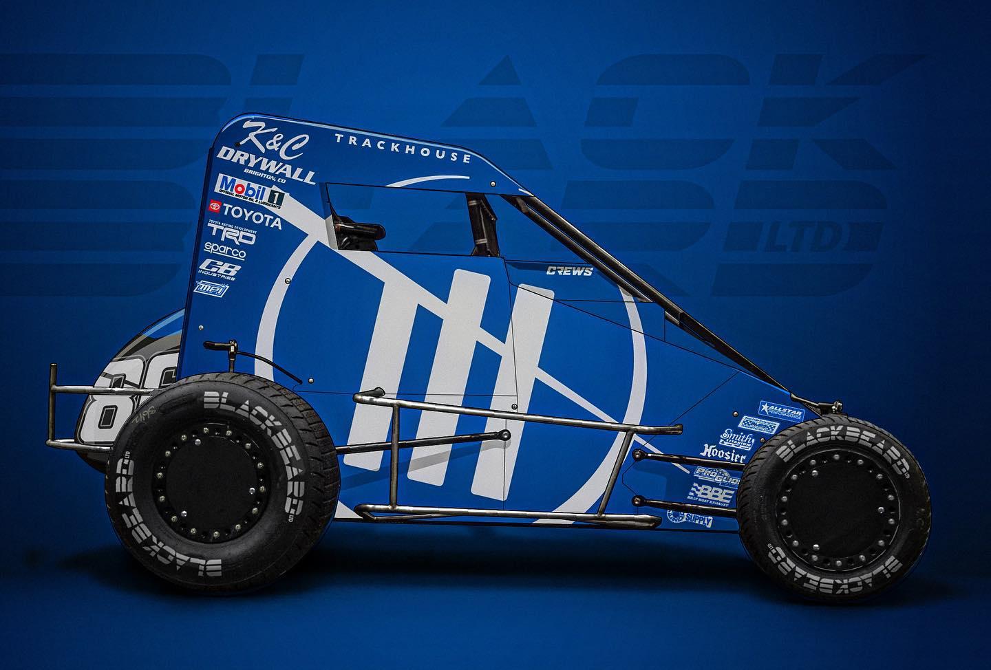 Preview of Brent Crews 2022 trackhouse chili bowl midget numbered by Gage Stevens
