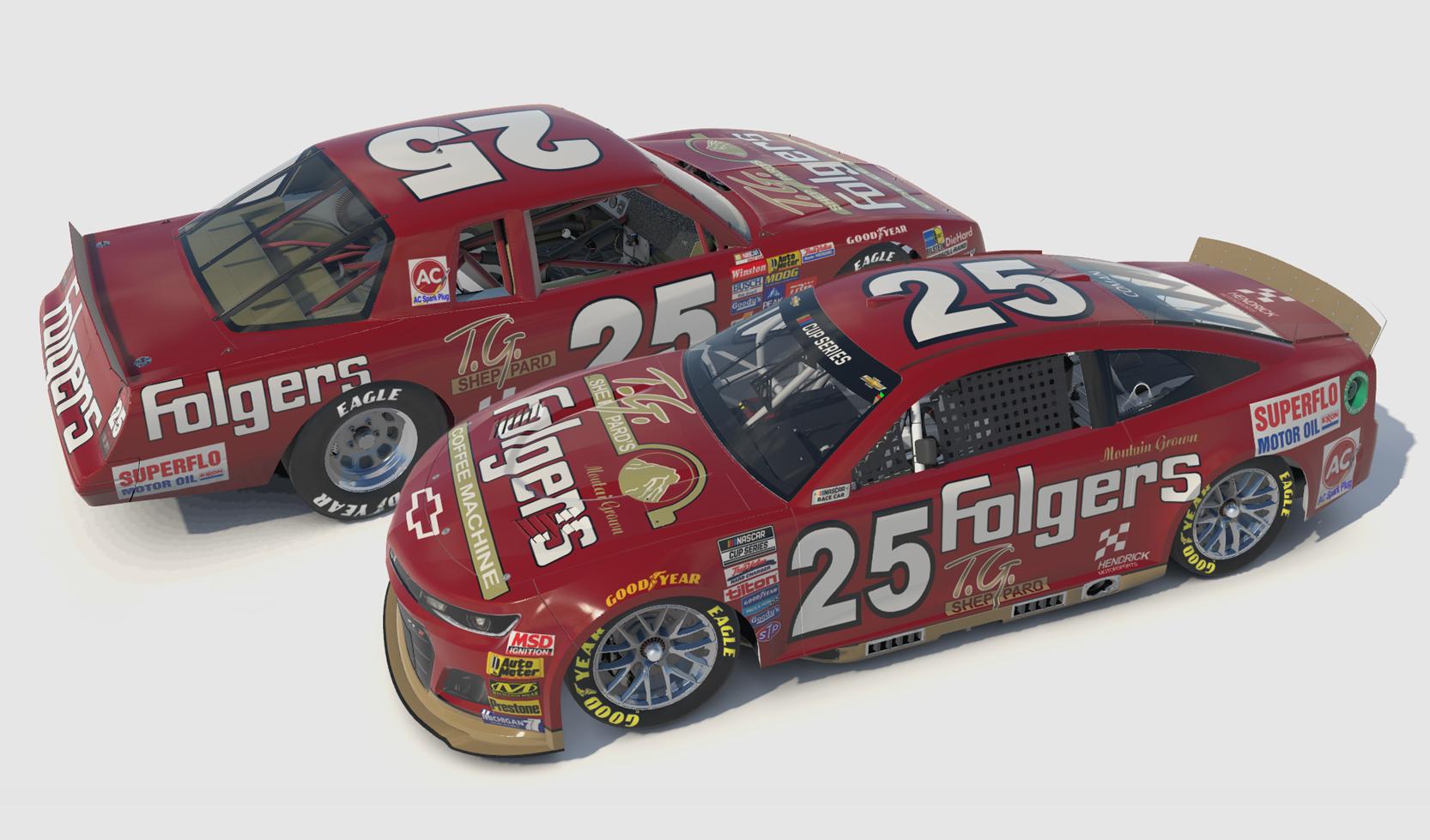 Nascar Next Gen Camaro Folgers by Clyde Coman Trading Paints