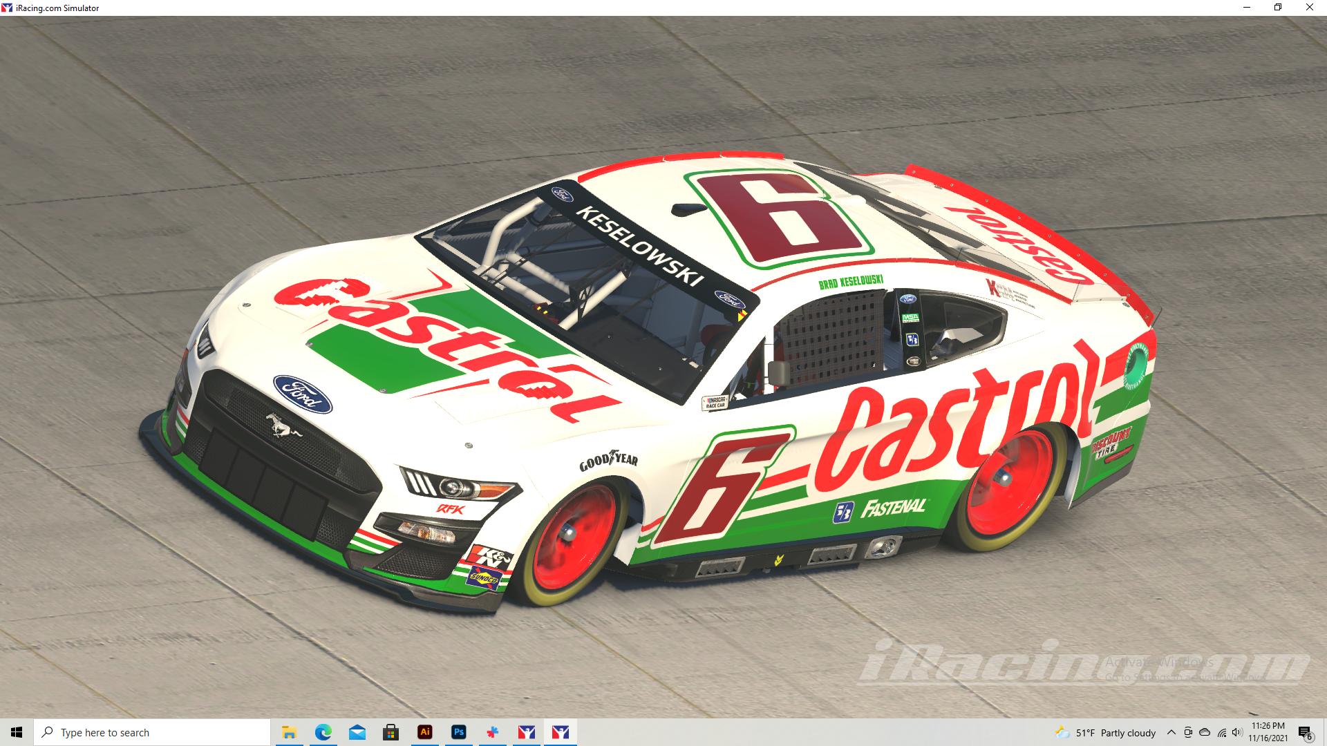 Brad Keselowski 2022 Castrol (CUSTOM NUMBER) by Skyler Fox4 Trading
