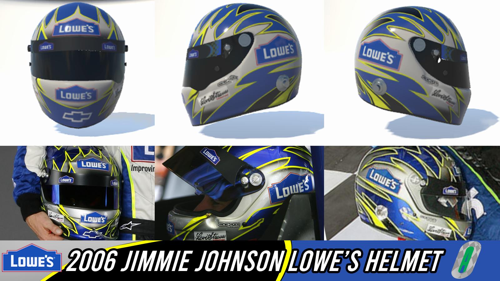 Preview of 2006 Jimmie Johnson Lowes Helmet by Aly Osman