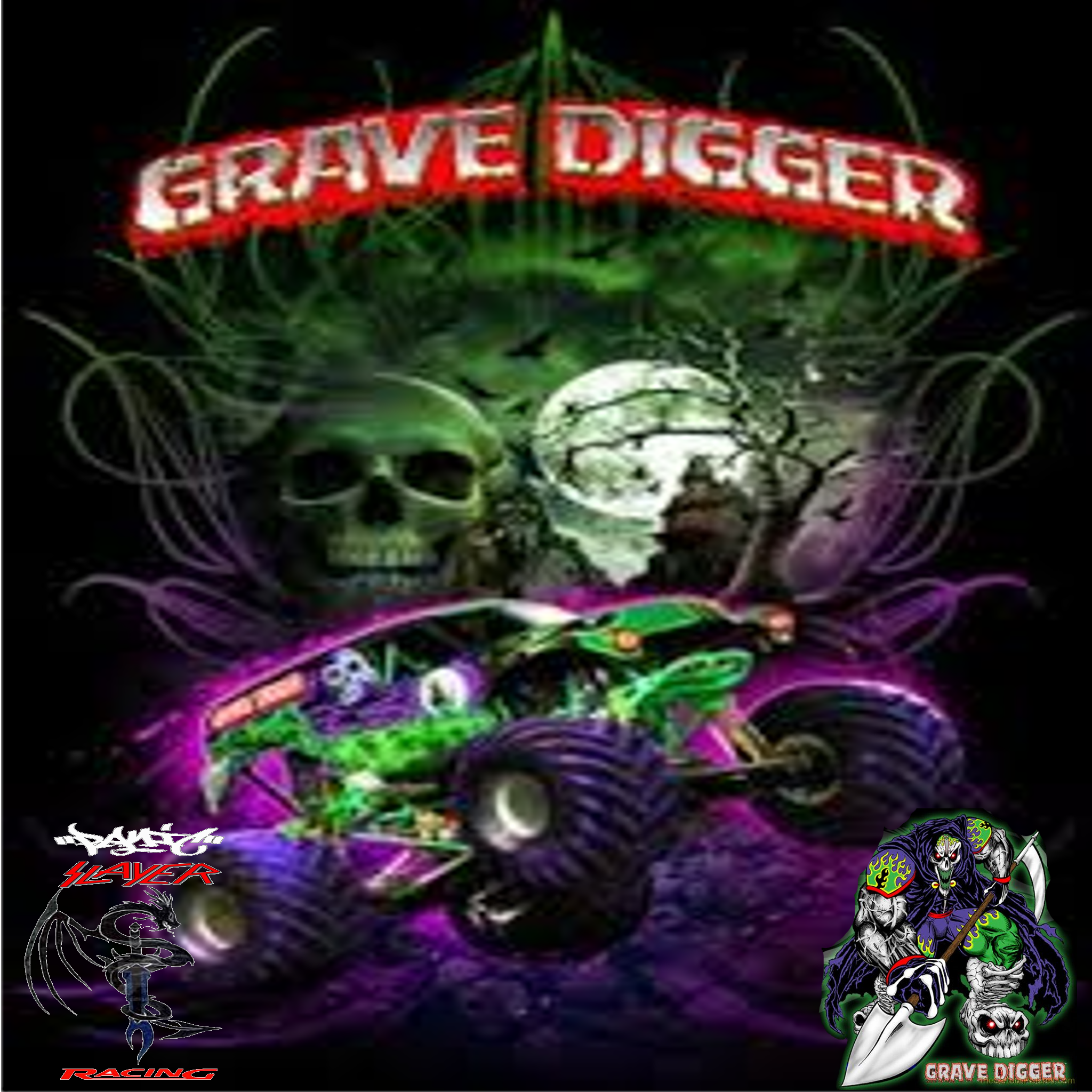 big w mega grave digger