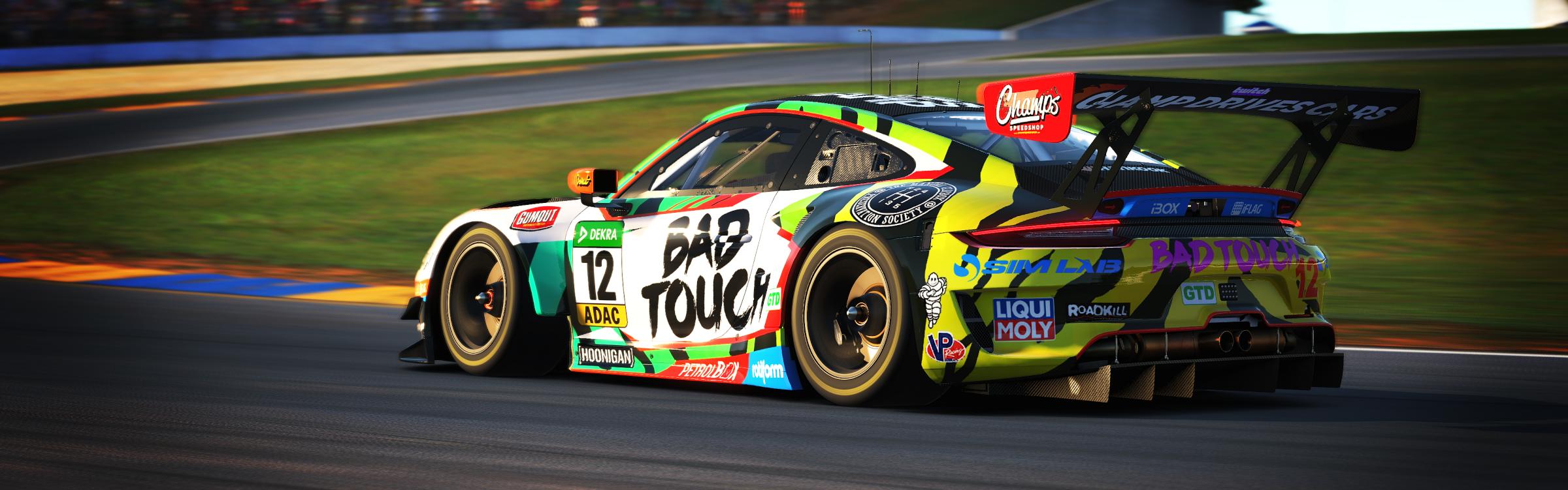 Preview of Team Bad Touch Porsche 911 GT3 R by Chris Champeau
