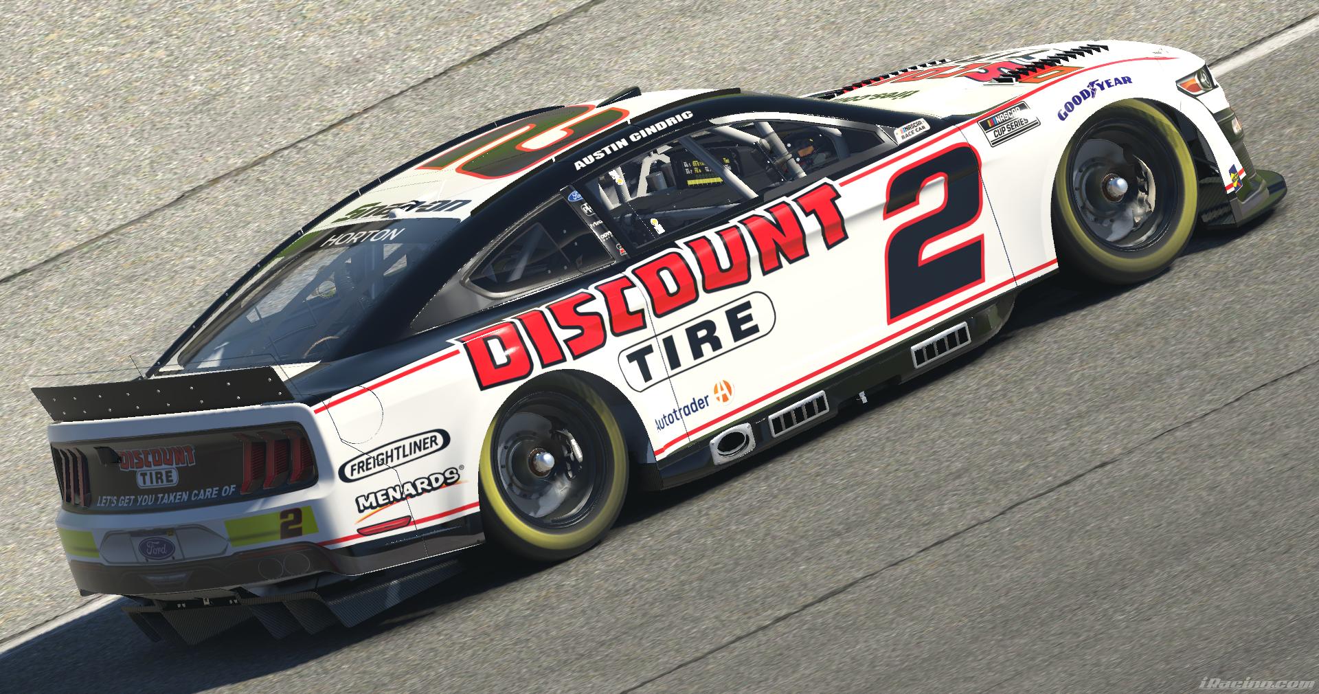 2022 Austin Cindric Discount Tire Mustang by Ben Horton Trading Paints