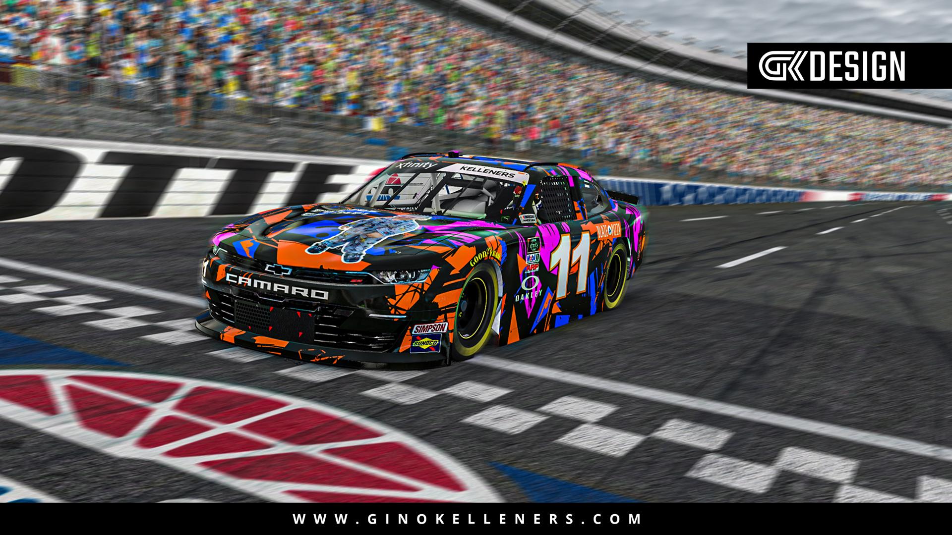 Preview of Xfinity Coral Livery - Chevrolet Camaro. Driver: Garret Wiles by Gino Kelleners