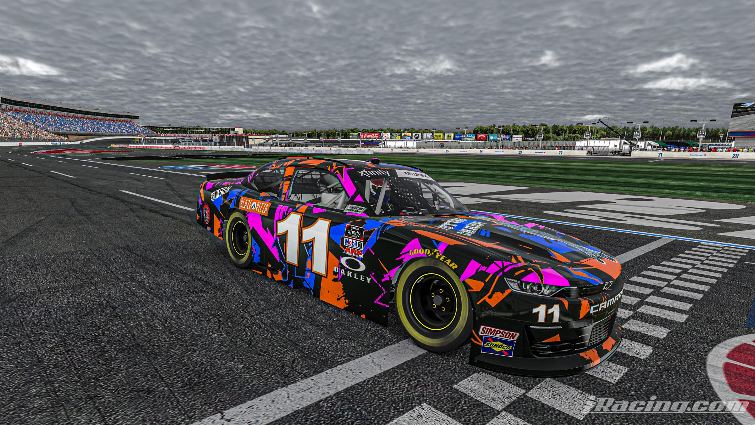 Preview of Xfinity Coral Livery - Chevrolet Camaro. Driver: Garret Wiles by Gino Kelleners