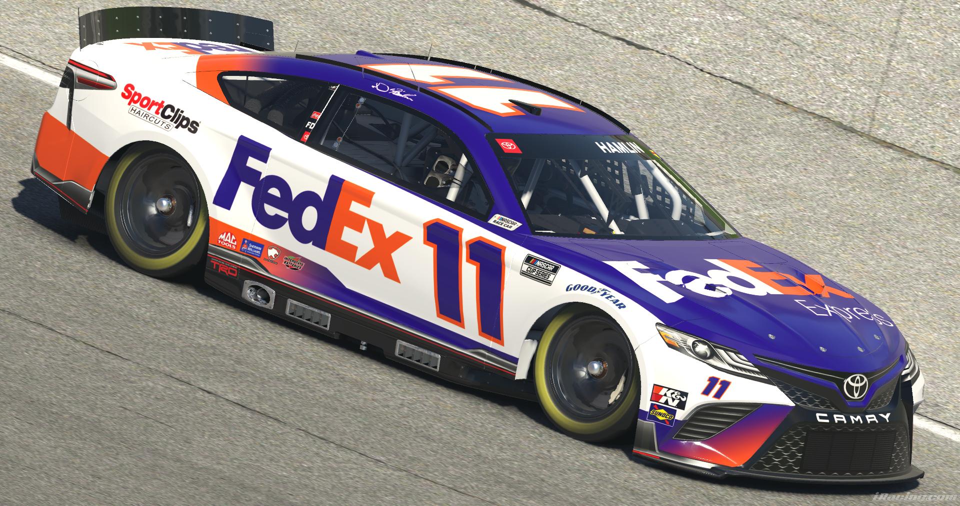 2022 Denny Hamlin FedEx Camry by Ben Horton Trading Paints