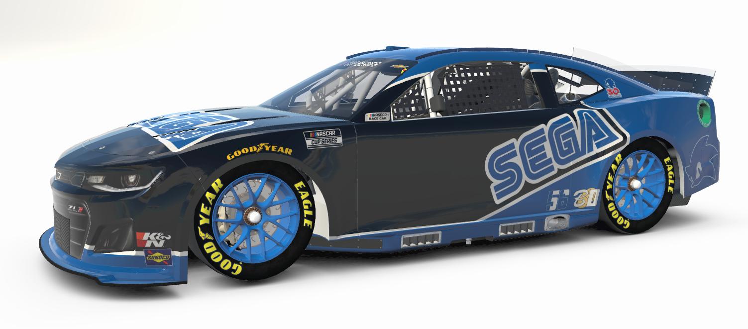 SEGA Next Gen Sim Stamped Black by Luke Breitschopf - Trading Paints