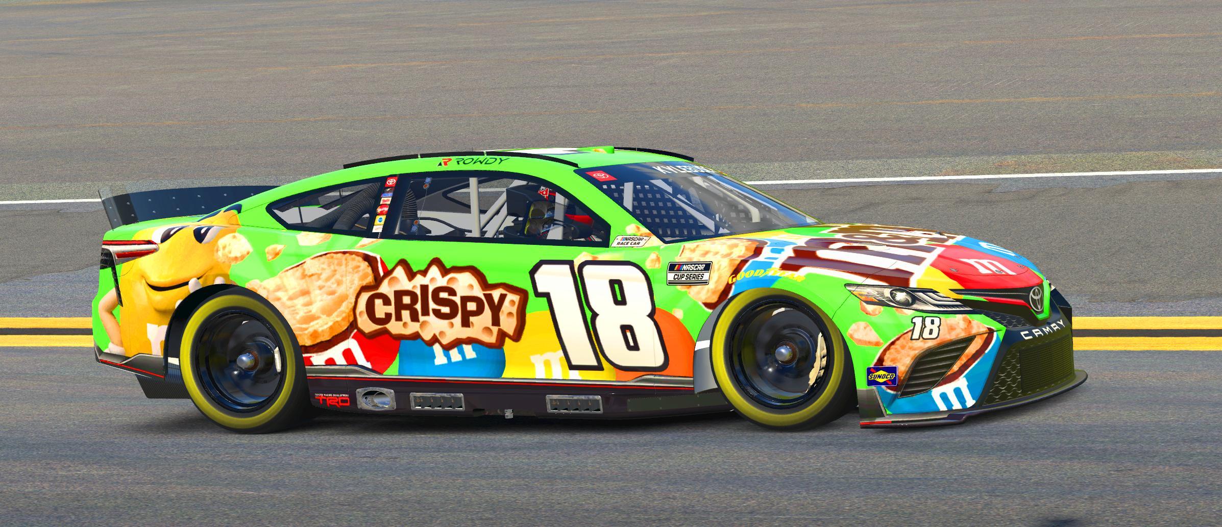 Kyle Busch 2022 M&Ms Crispy 2015 Throwback scheme (Fictional) by Aledam