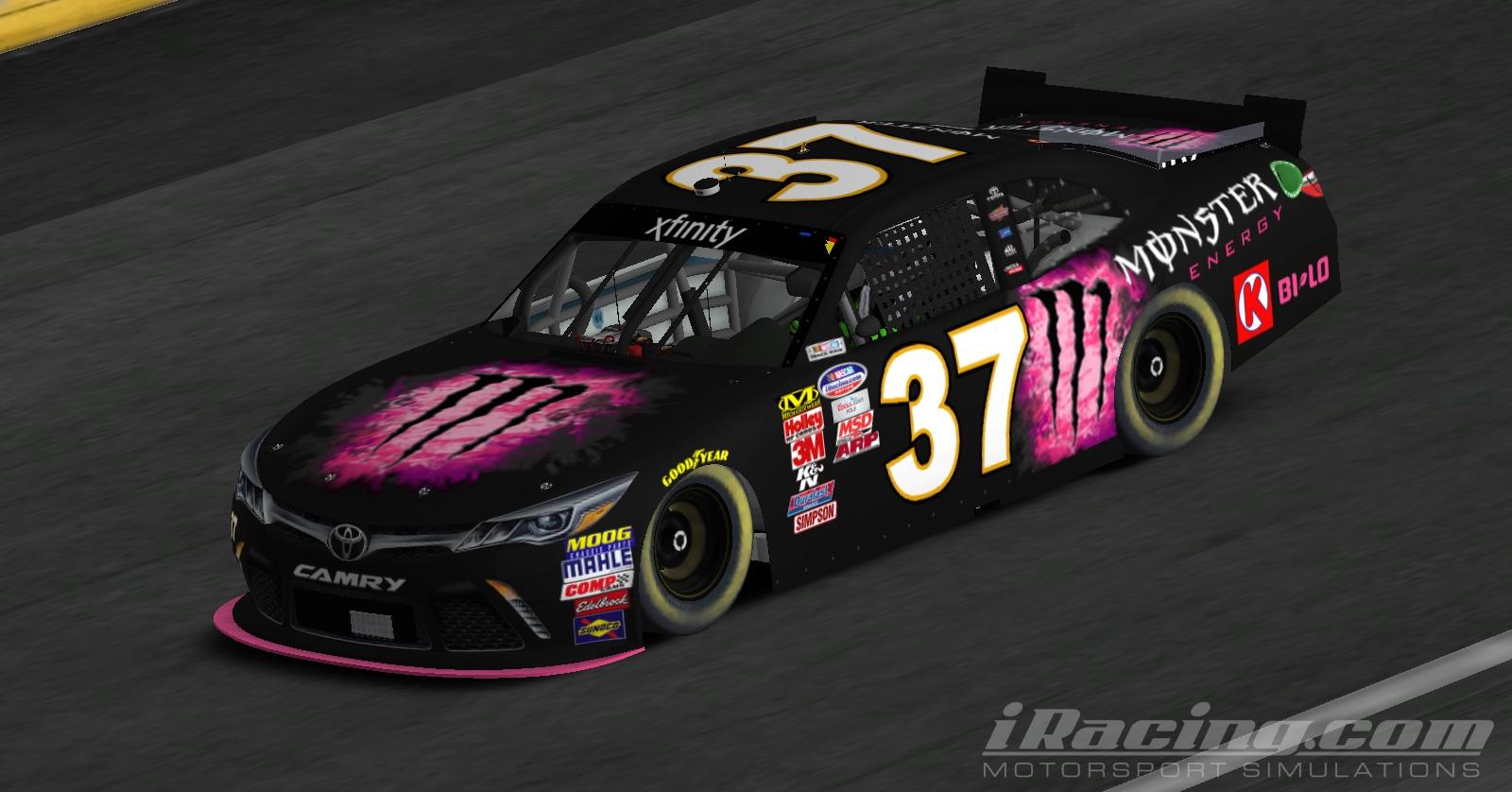 kyle busch pink monster camry by Garrett Konrath Trading Paints