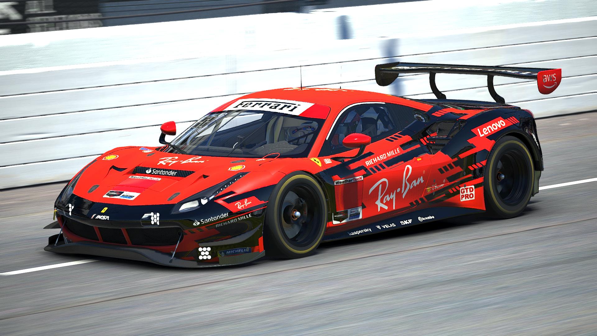 Preview of Ray Ban Ferrari 488 GT3 Evo (IMSA Version) by Justin Teel