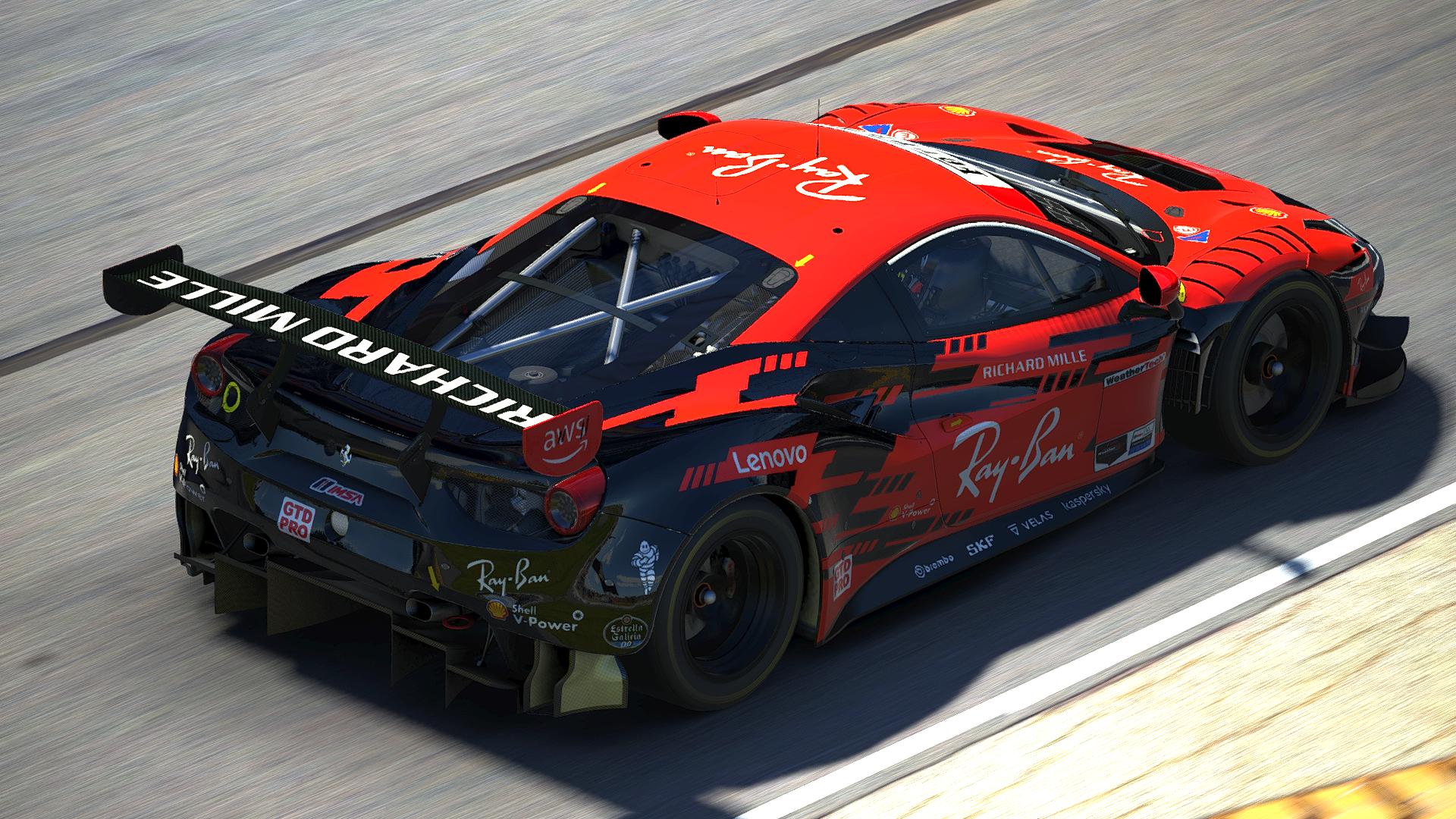 Preview of Ray Ban Ferrari 488 GT3 Evo (IMSA Version) by Justin Teel