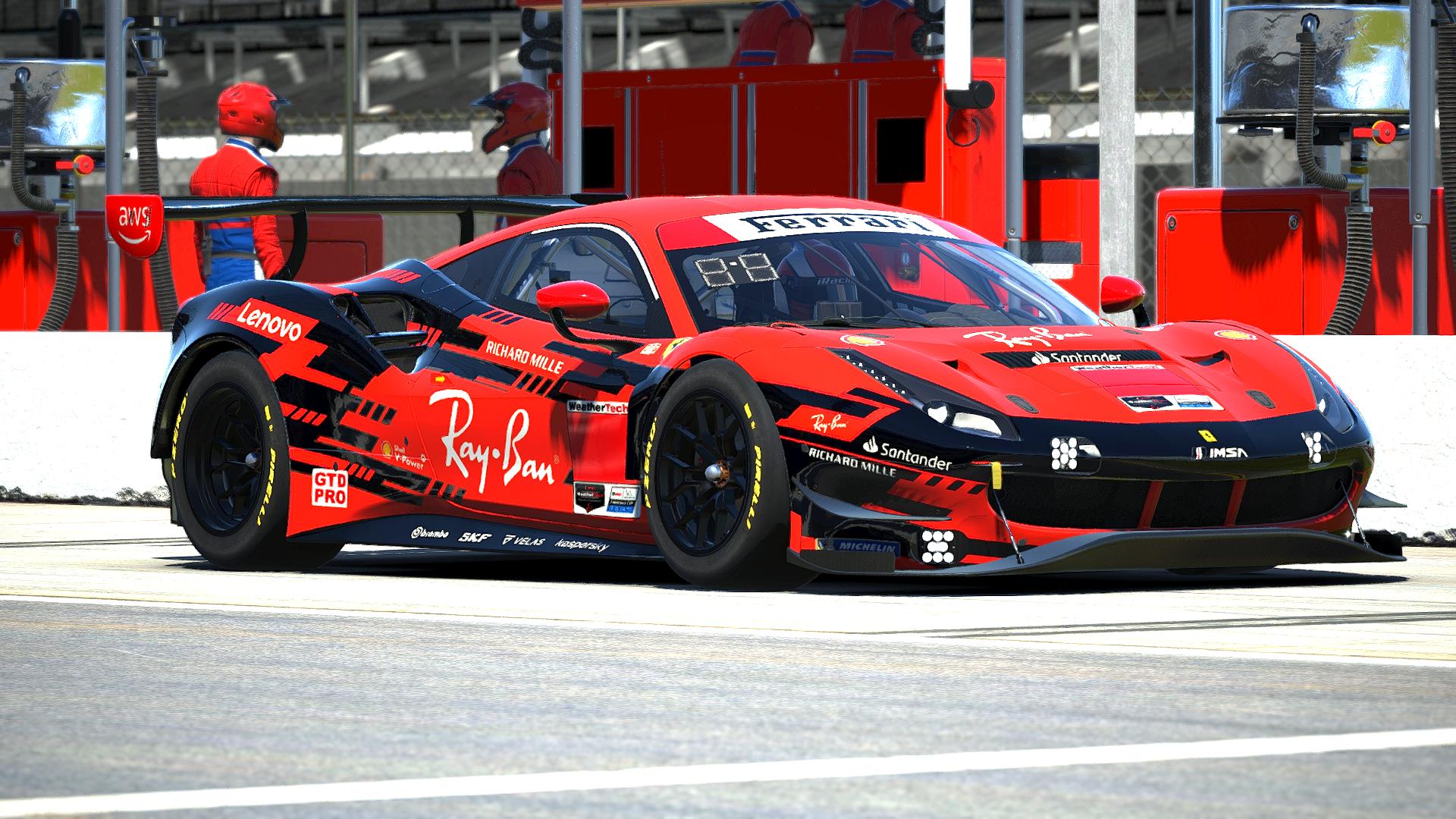 Preview of Ray Ban Ferrari 488 GT3 Evo (IMSA Version) by Justin Teel