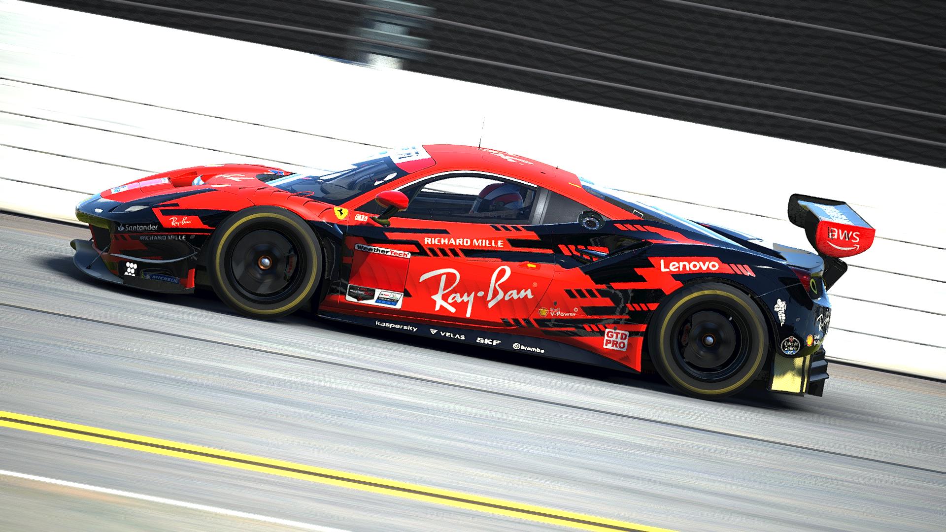 Preview of Ray Ban Ferrari 488 GT3 Evo (IMSA Version) by Justin Teel