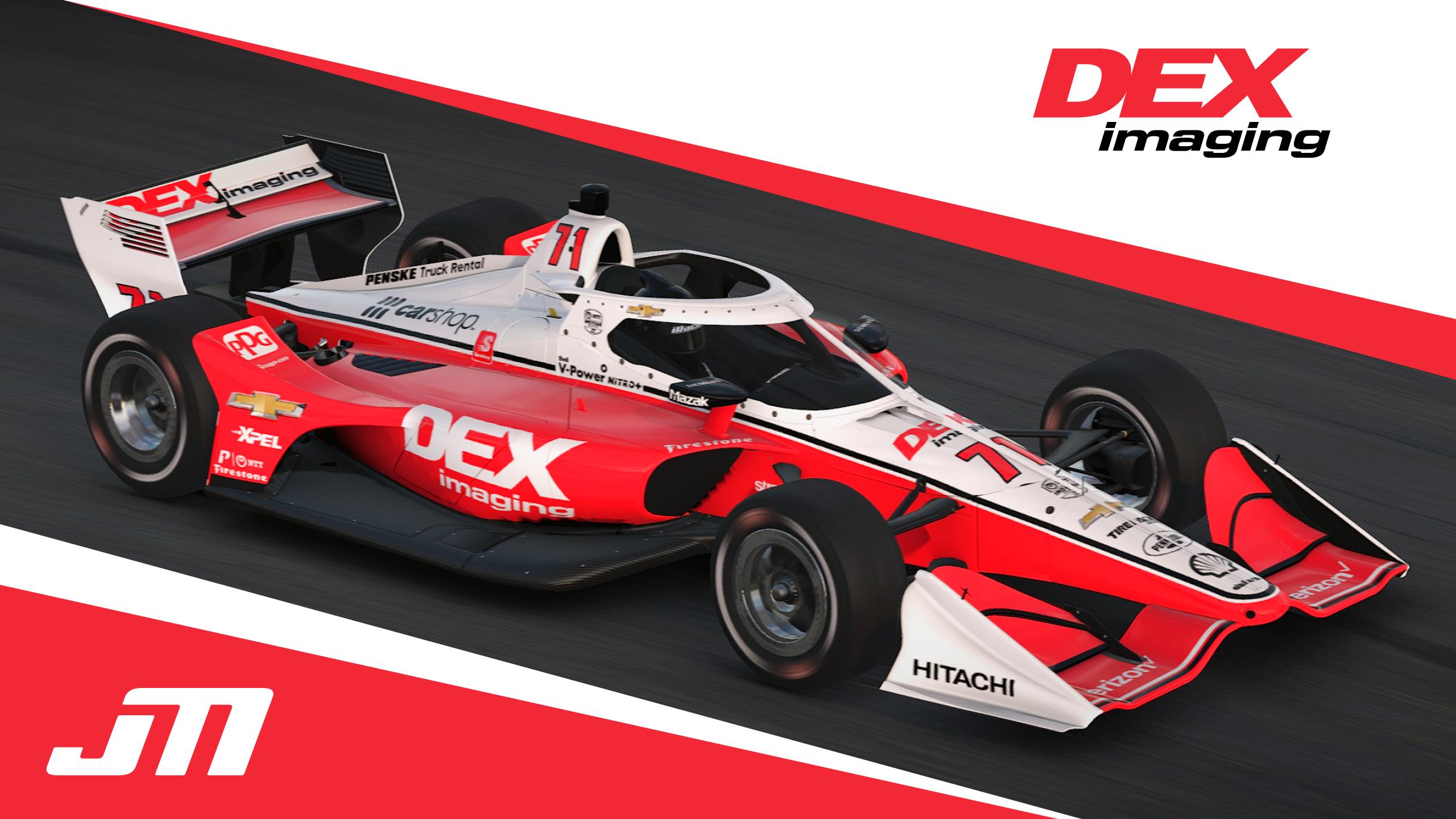 2022 Scott McLaughlin Dex Imaging IndyCar by Jeff McKeand Trading Paints