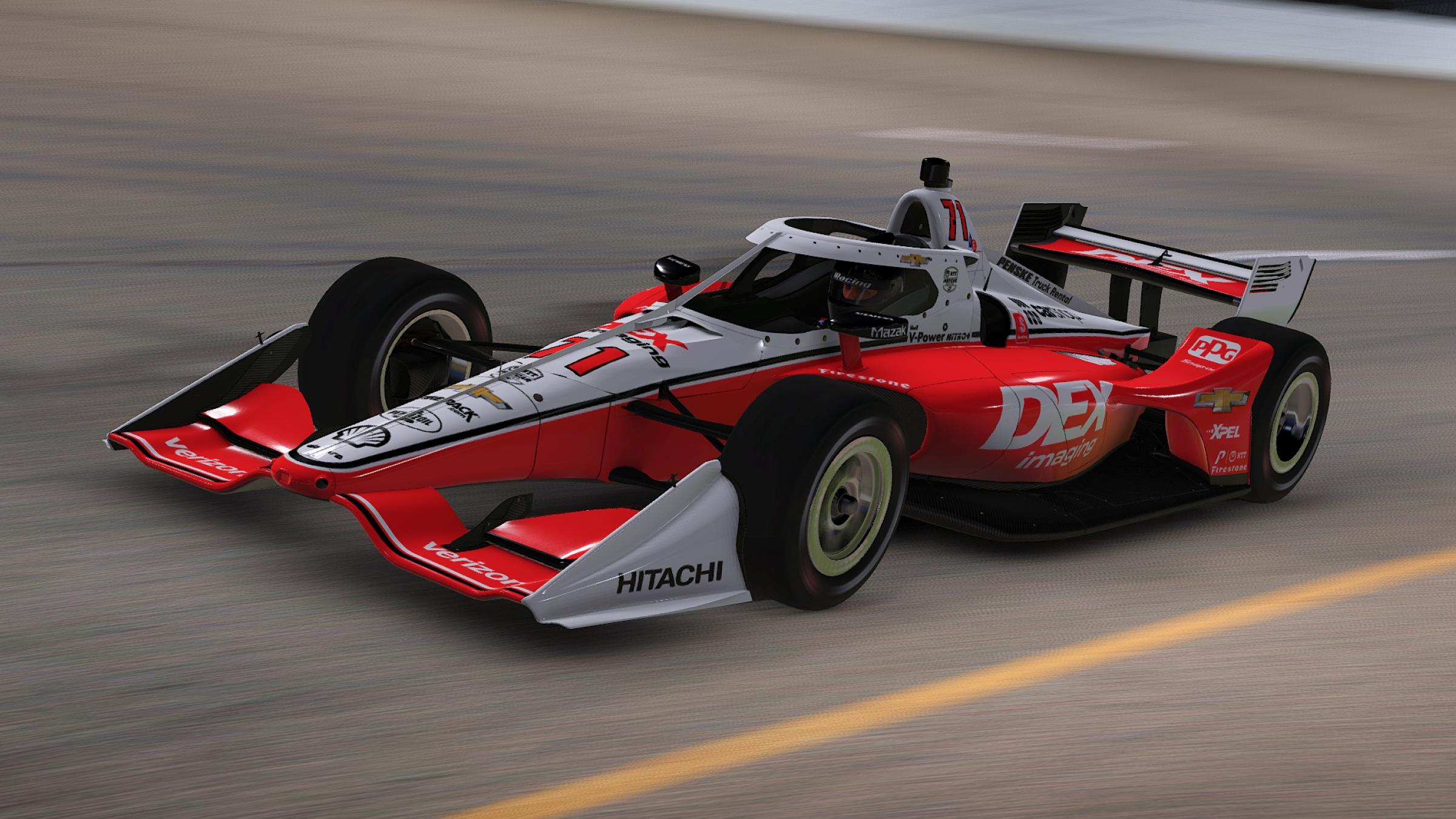 2022 Scott McLaughlin Dex Imaging IndyCar by Jeff McKeand Trading Paints