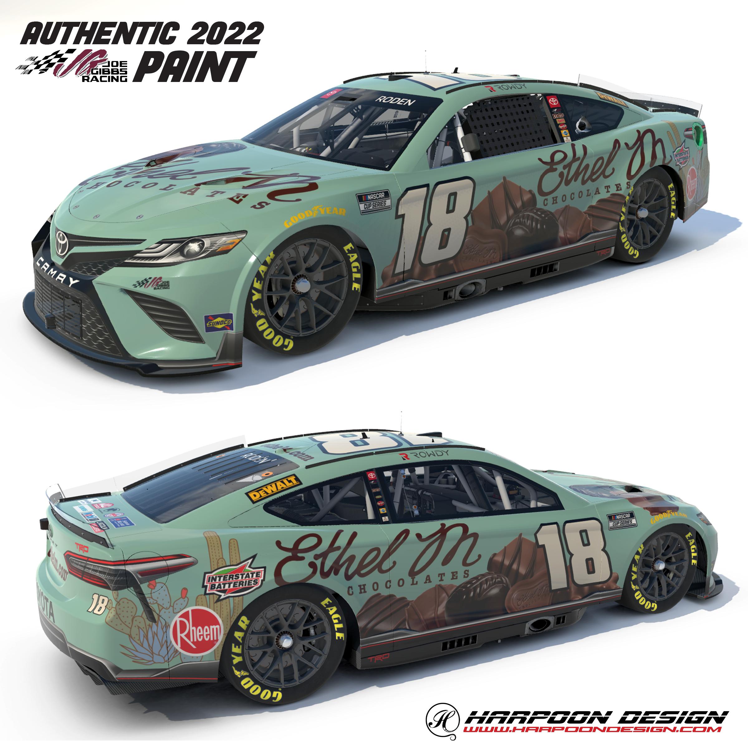 2022 Kyle Busch Ethel M Camry by Brantley Roden Trading Paints