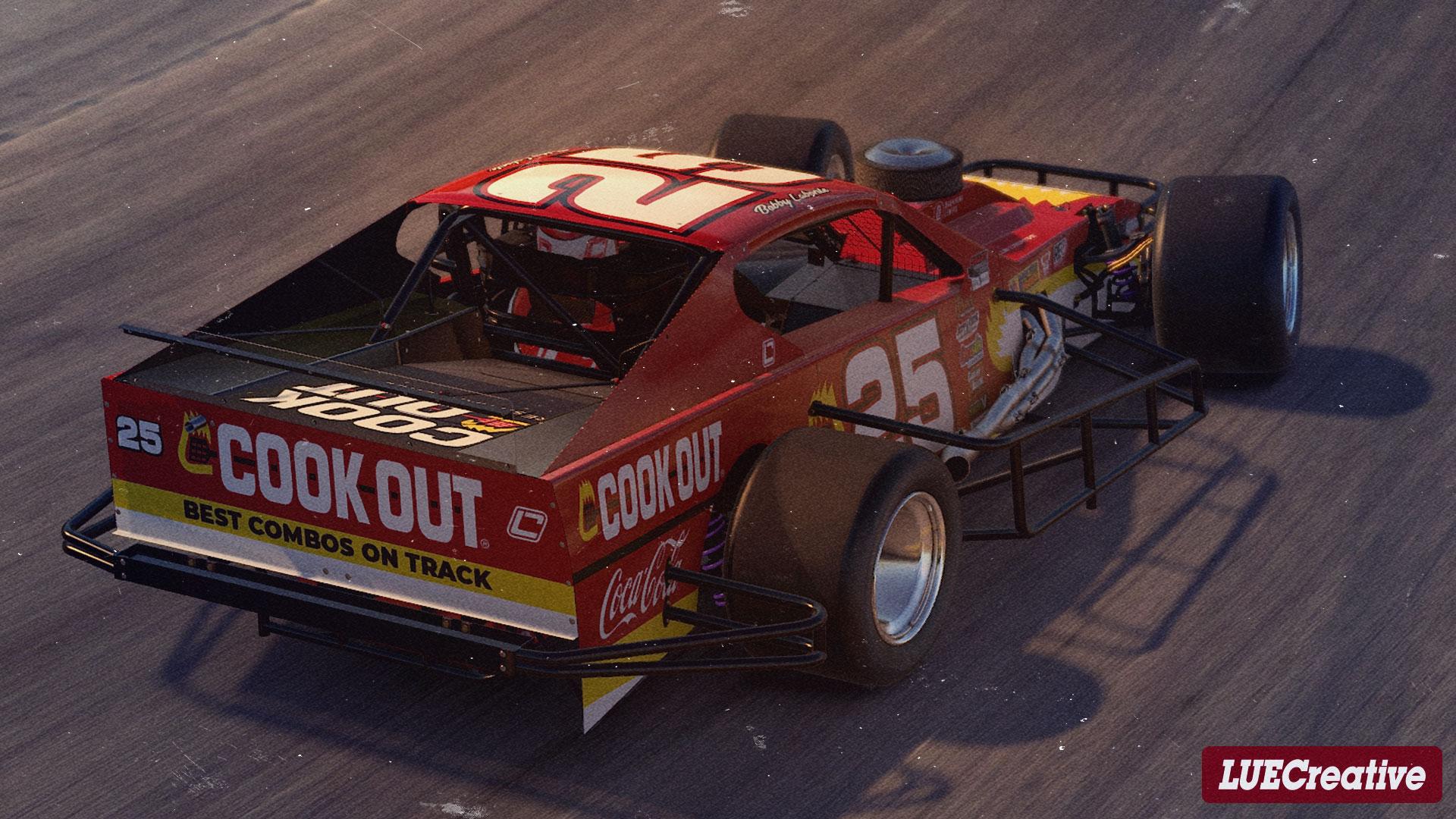 2022 Bobby Labonte 25 Cook Out Racing SMART Tour Modified NO NUMBER