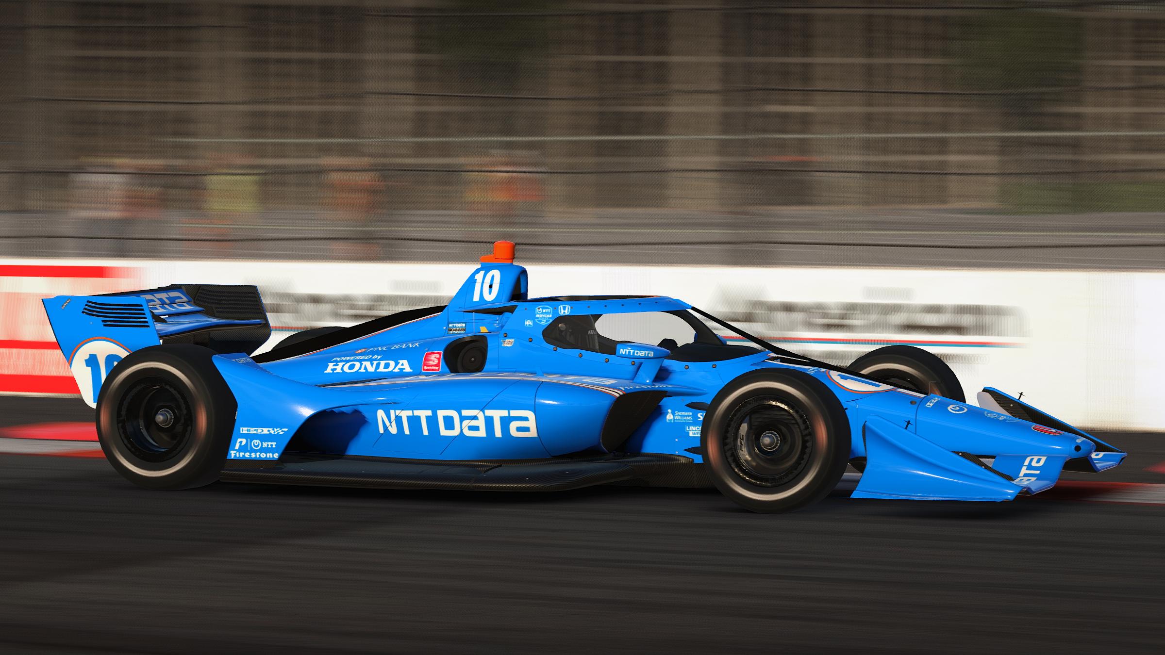 2022 Alex Palou 10 NTT Data IndyCar with Custom Number by Jeff McKeand