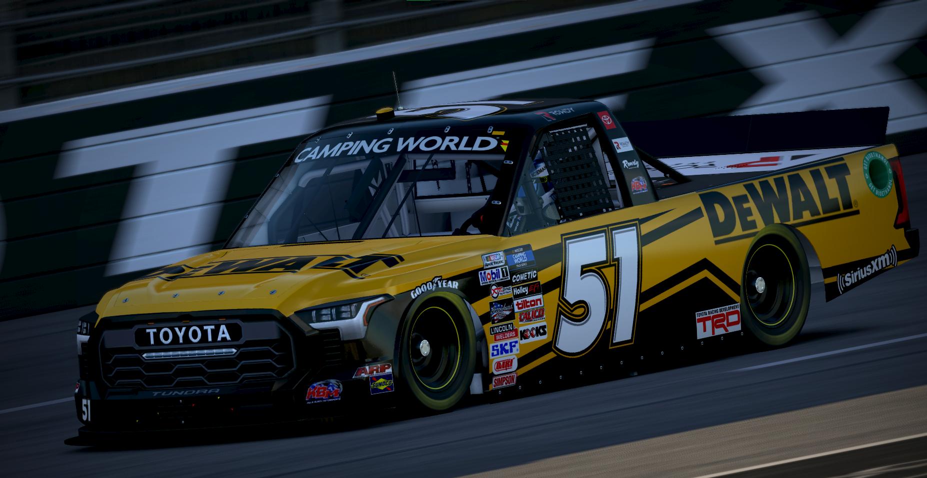 CONCEPT Kyle Busch Dewalt Tundra by Aiden Kirker Trading Paints