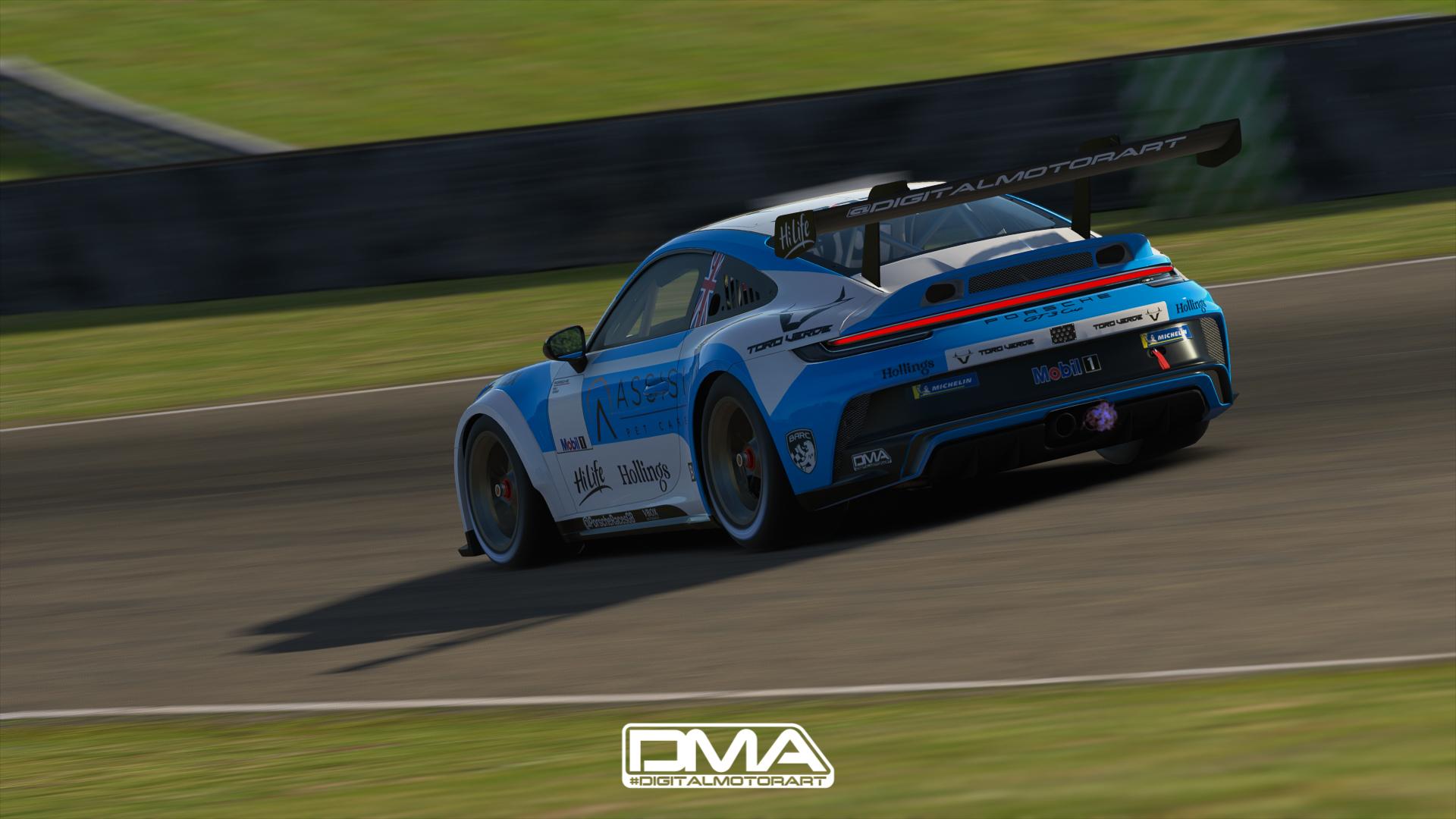 Peter Mangion Toro Verde GT Porsche Cup GB 2022 SIMSTAMPED by