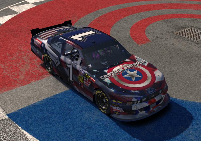 Ford Mustang Class B Captain America by Rodney Keller Trading Paints