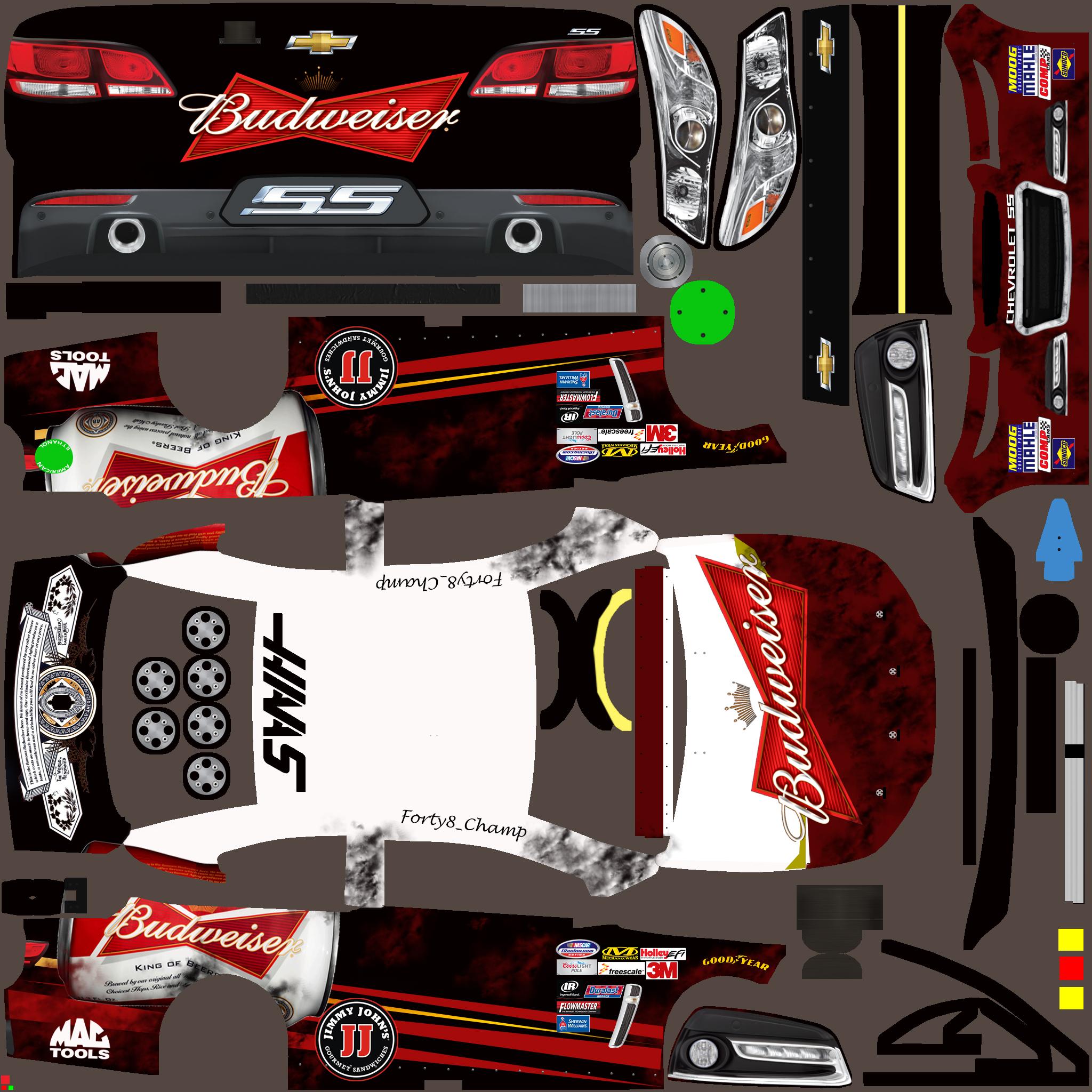Budweiser (Fictional) Paint Scheme by Jose M. Trading Paints