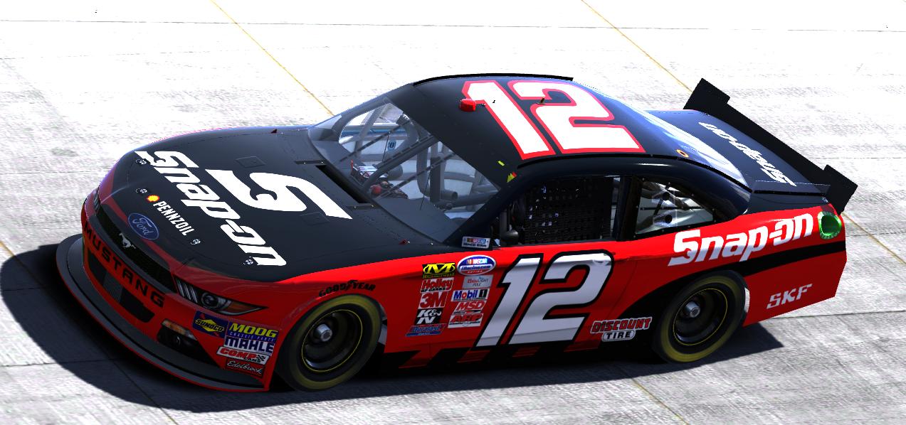 Ryan Blaney Snap-on Tools Mustang 2016 by Aaron Claybaugh - Trading Paints